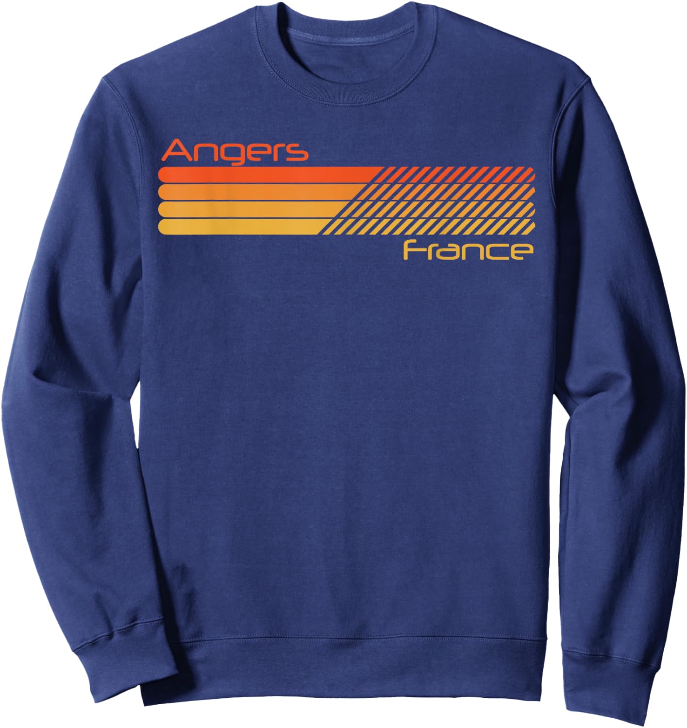 Retro Angers France Sweatshirt - Sweatshirt | Navy