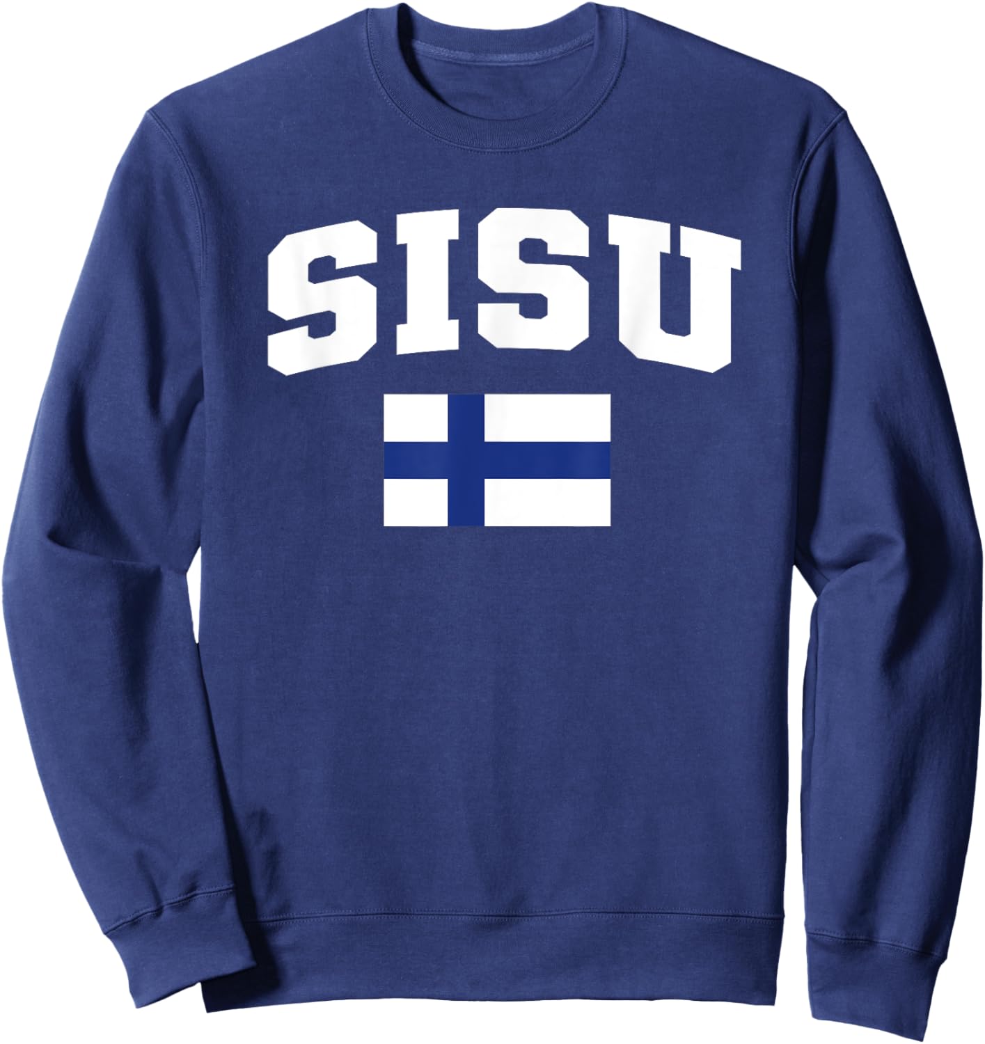 Sisu Finland Flag Finnish Resilience Suomi Pride Finn Sweatshirt - Sweatshirt | Navy