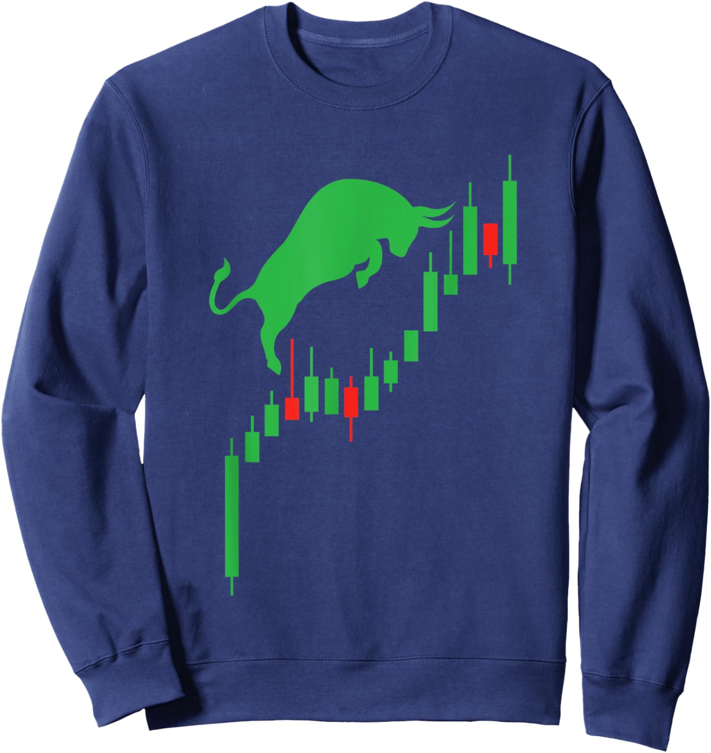 Best Stock Market Art Women Stock Broker Day Trading Sweatshirt - Sweatshirt | Navy