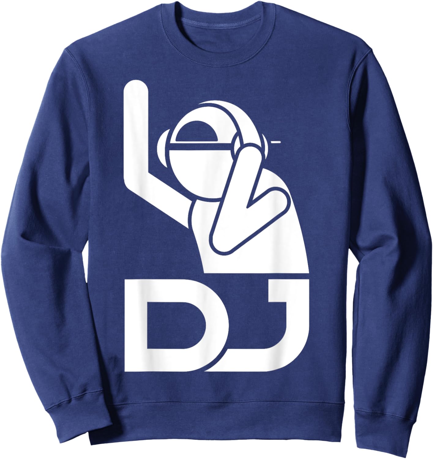 Cool DJ Art Teen Boys Disc Jockey Music Producer DJ Sweatshirt - Sweatshirt | Navy