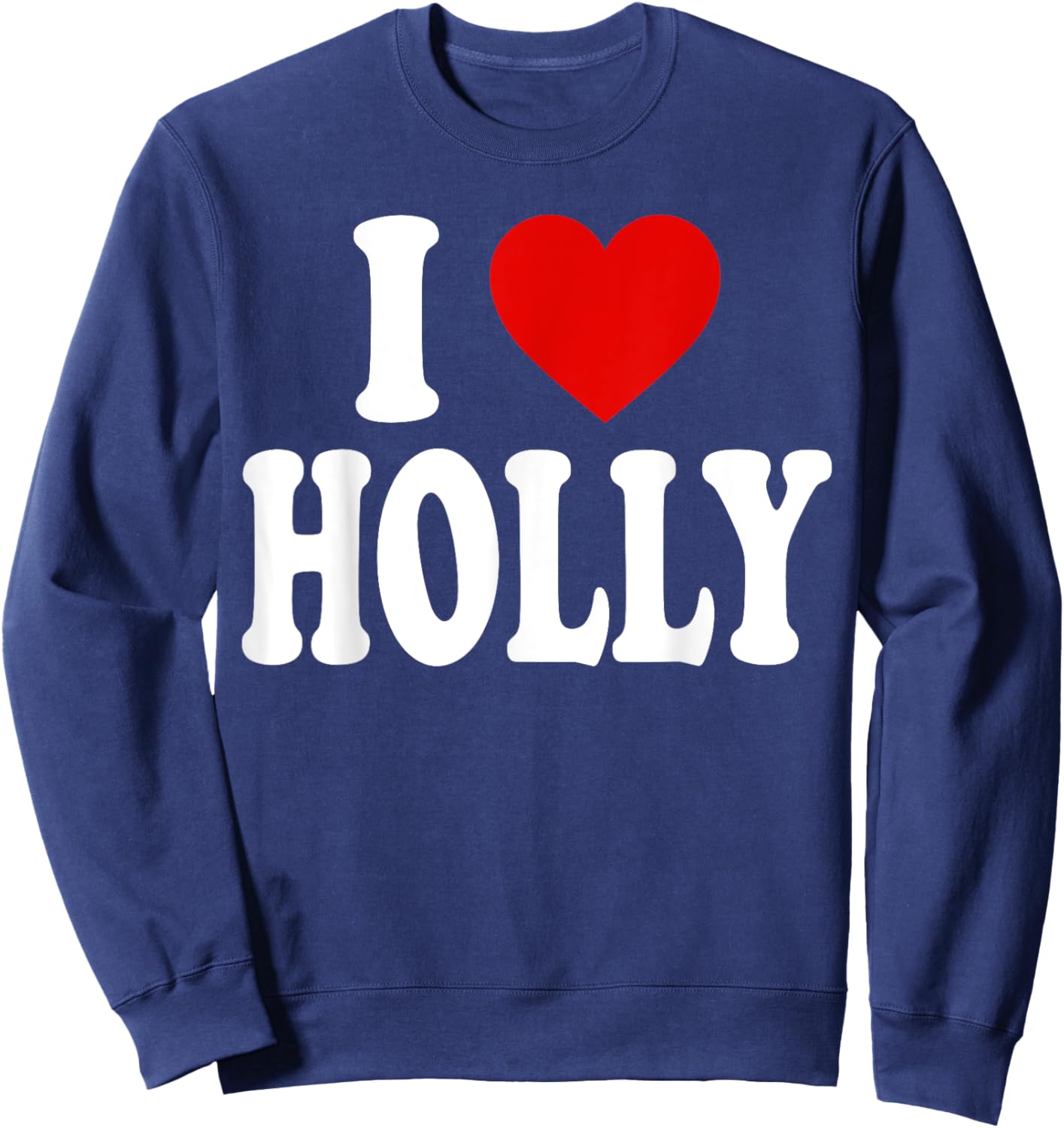 I Heart Love Holly Sweatshirt - Sweatshirt | Navy