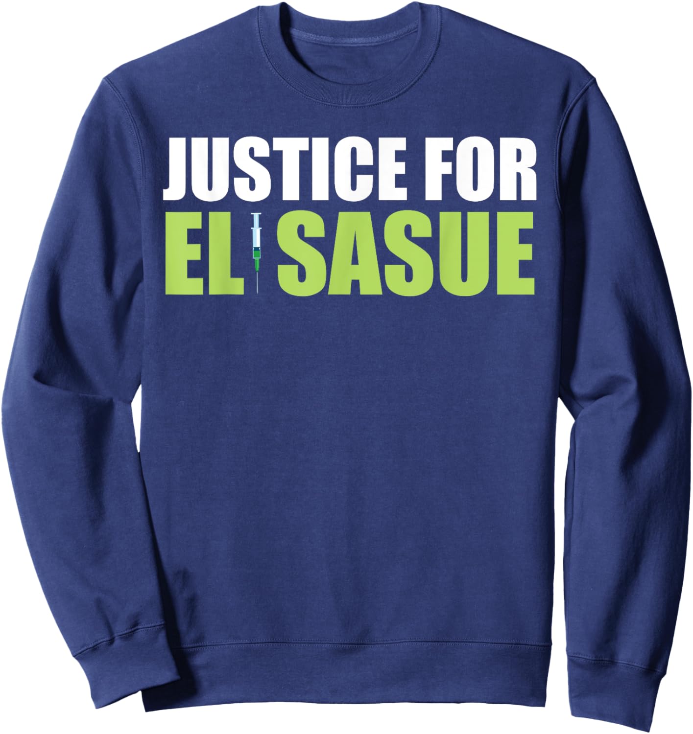 Justice For Elisasue Funny Apparel Sweatshirt - Sweatshirt | Navy