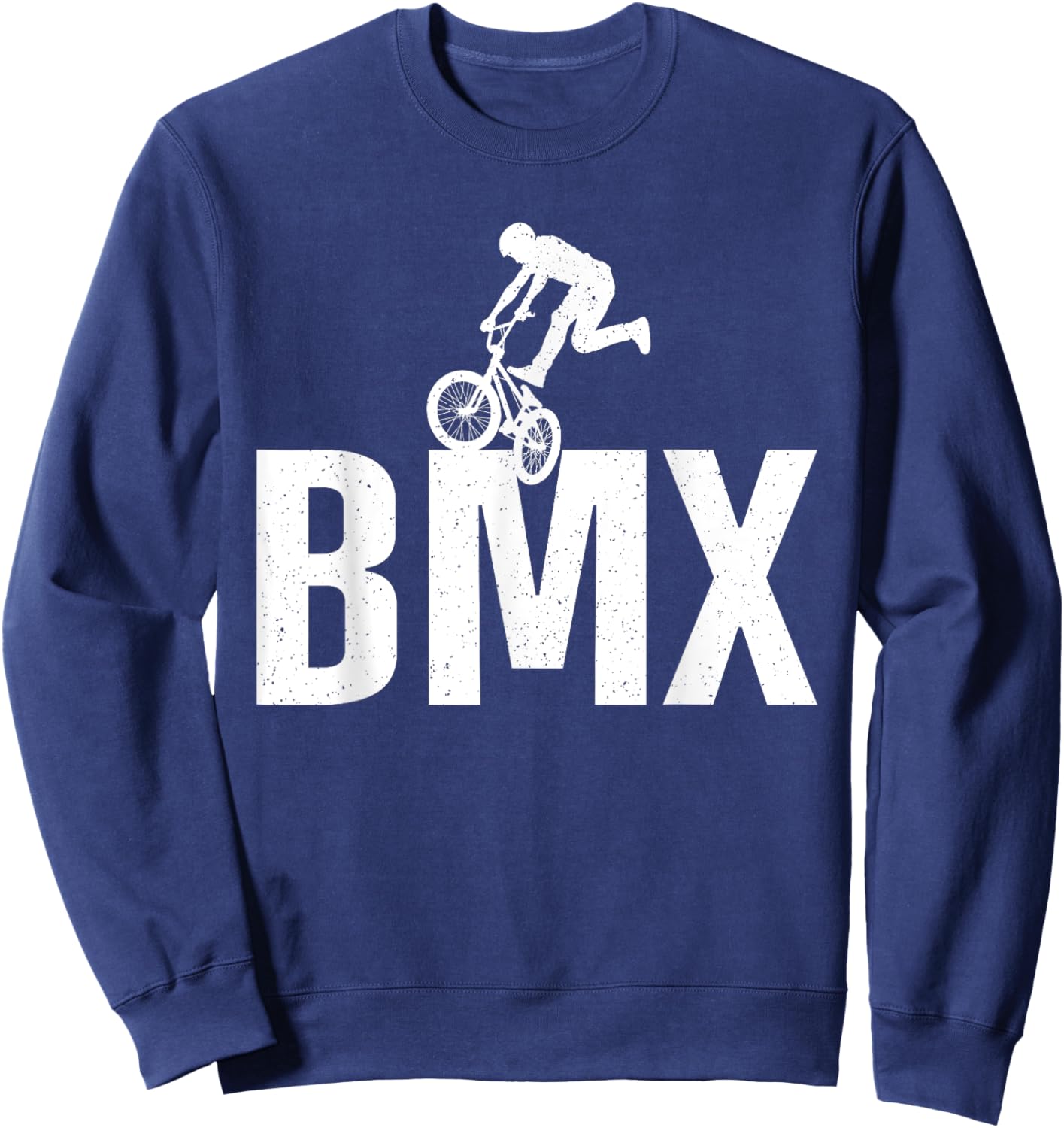 Cool BMX Design Women Boys BMX Rider Off Road BMX Sweatshirt - Sweatshirt | Navy