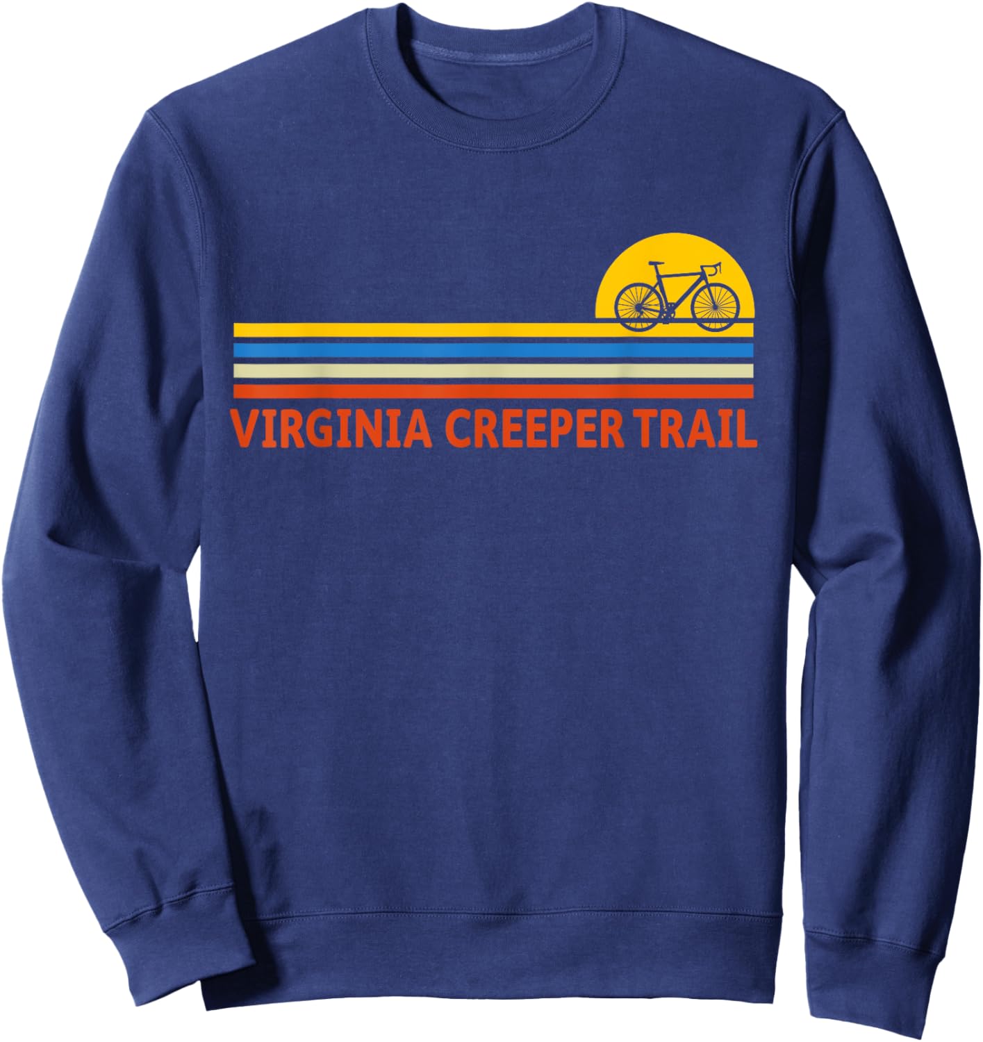 Virginia Creeper Trail Outdoor Adventure Nature Hike Sweatshirt - Sweatshirt | Navy