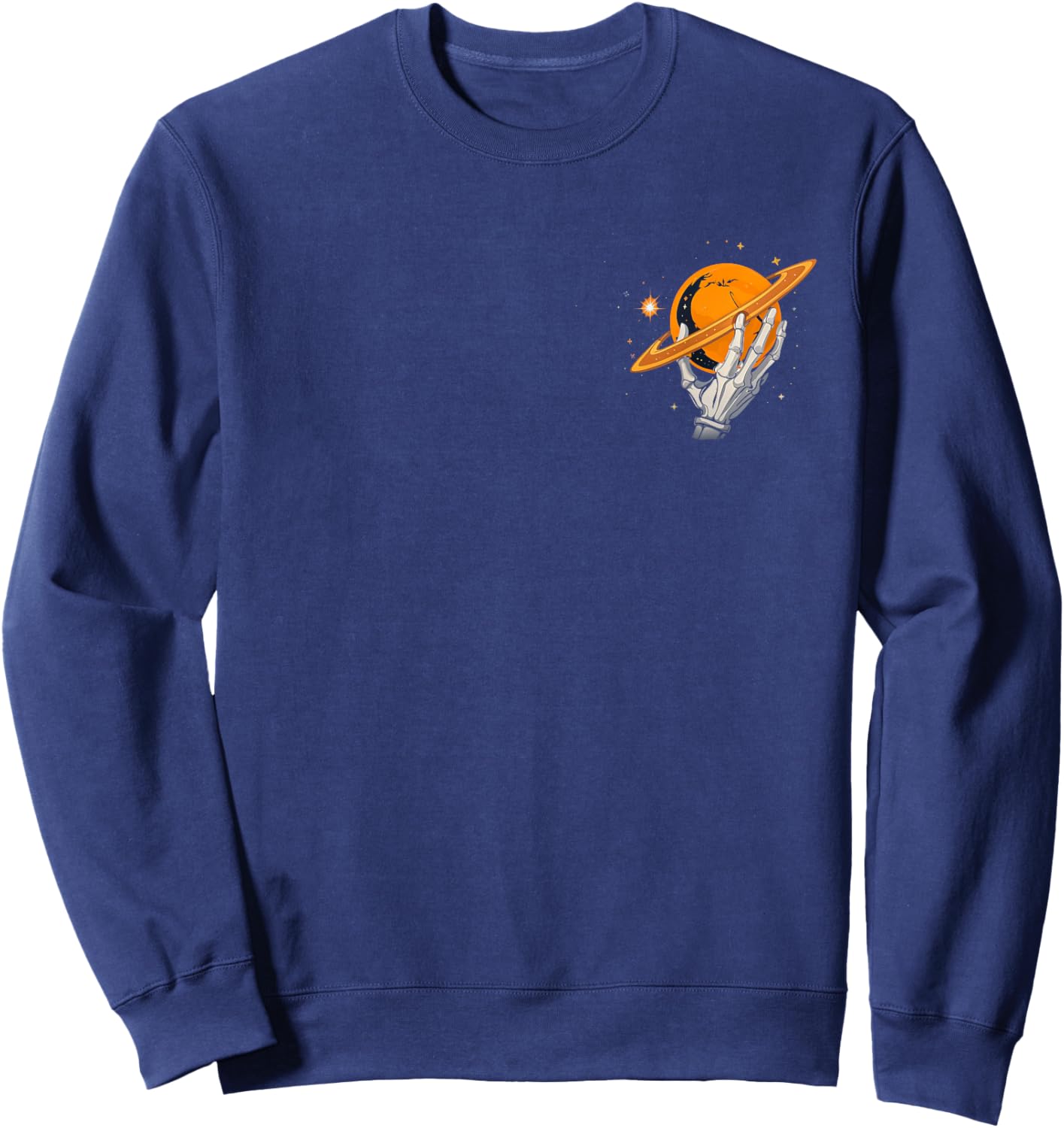 Orange Reach For The Stars Orange Graphic Sweatshirt - Sweatshirt | Navy
