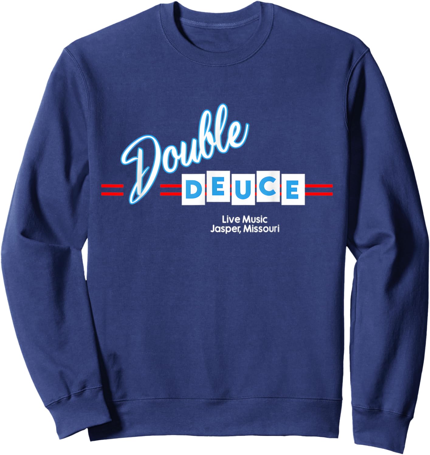 Double 80s Deuce Music Vintage Sweatshirt - Sweatshirt | Navy