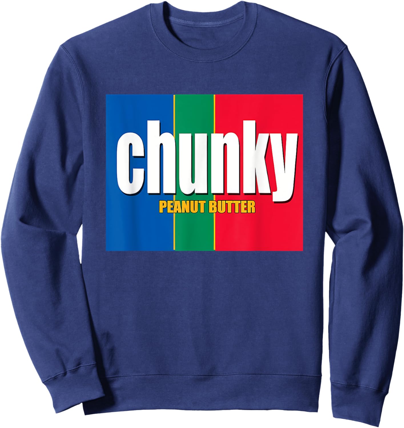Chunky Peanut Butter Group Condiment Matching Sweatshirt - Sweatshirt | Navy