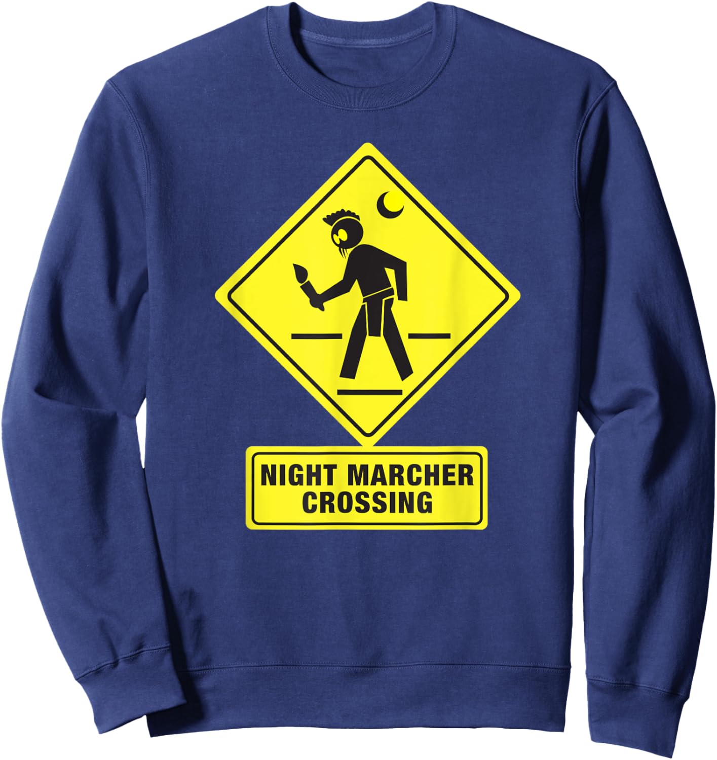 Night Marcher Crossing Hawaii Ghost funny Sweatshirt - Sweatshirt | Navy