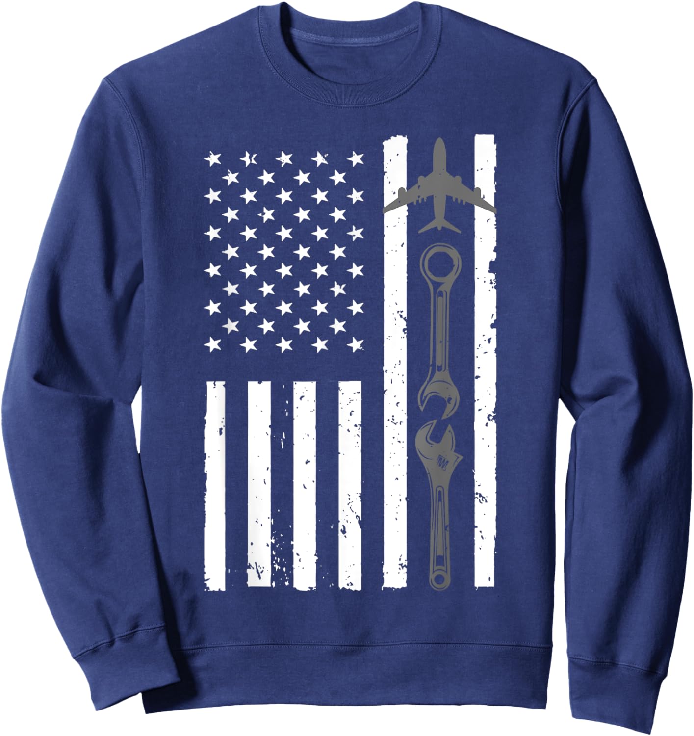 Cool Aircraft Mechanic Art Women Aircraft Technician Sweatshirt - Sweatshirt | Navy
