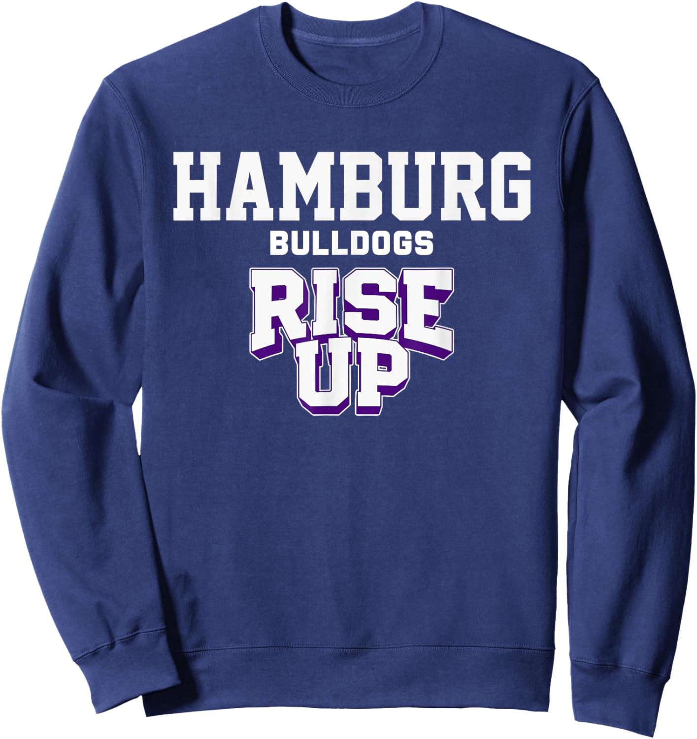 Hamburg Bulldogs Rise Up HS Sweatshirt - Sweatshirt | Navy