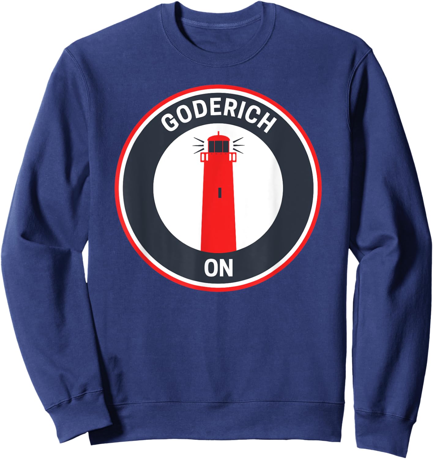 Vintage Goderich Ontario Sweatshirt - Sweatshirt | Navy