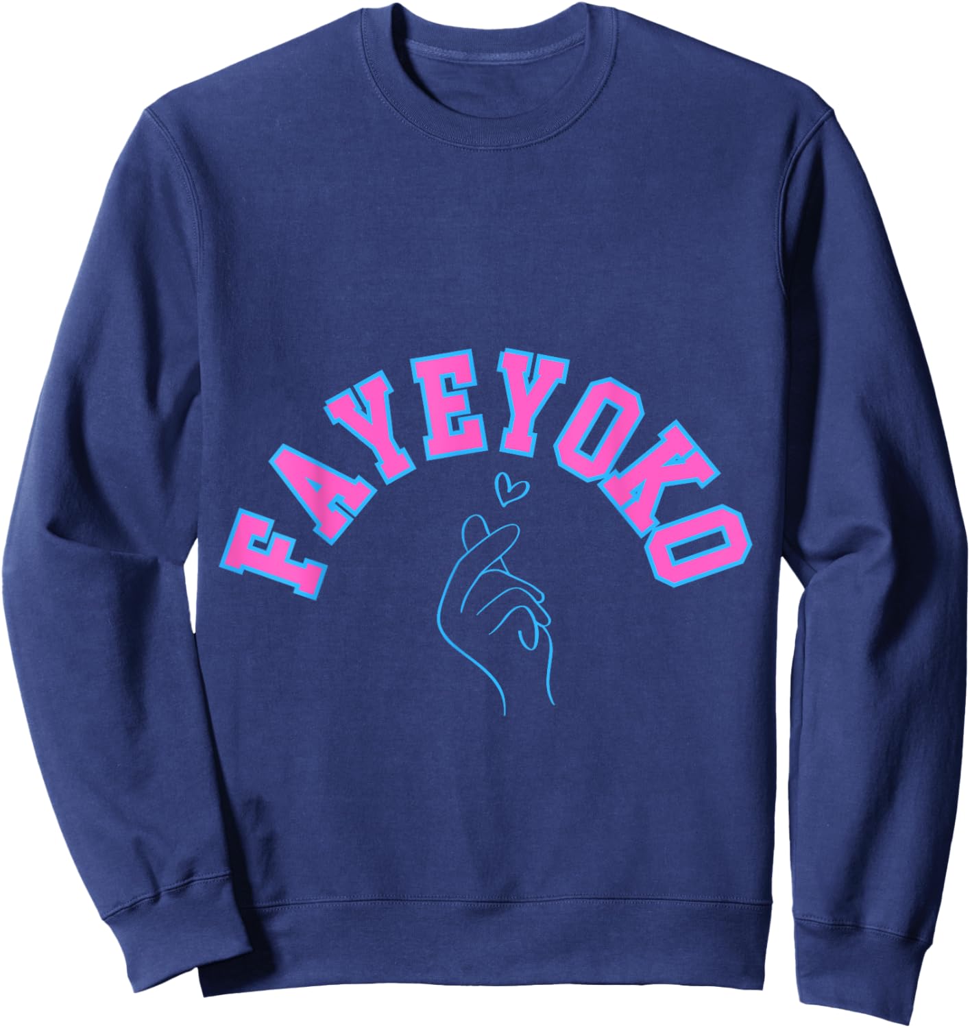 FayeYoko GL Series Finger Heart Sweatshirt - Sweatshirt | Navy