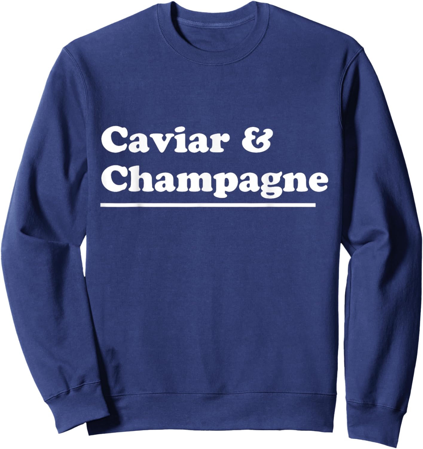 Caviar & Champagne Sweatshirt - Sweatshirt | Navy