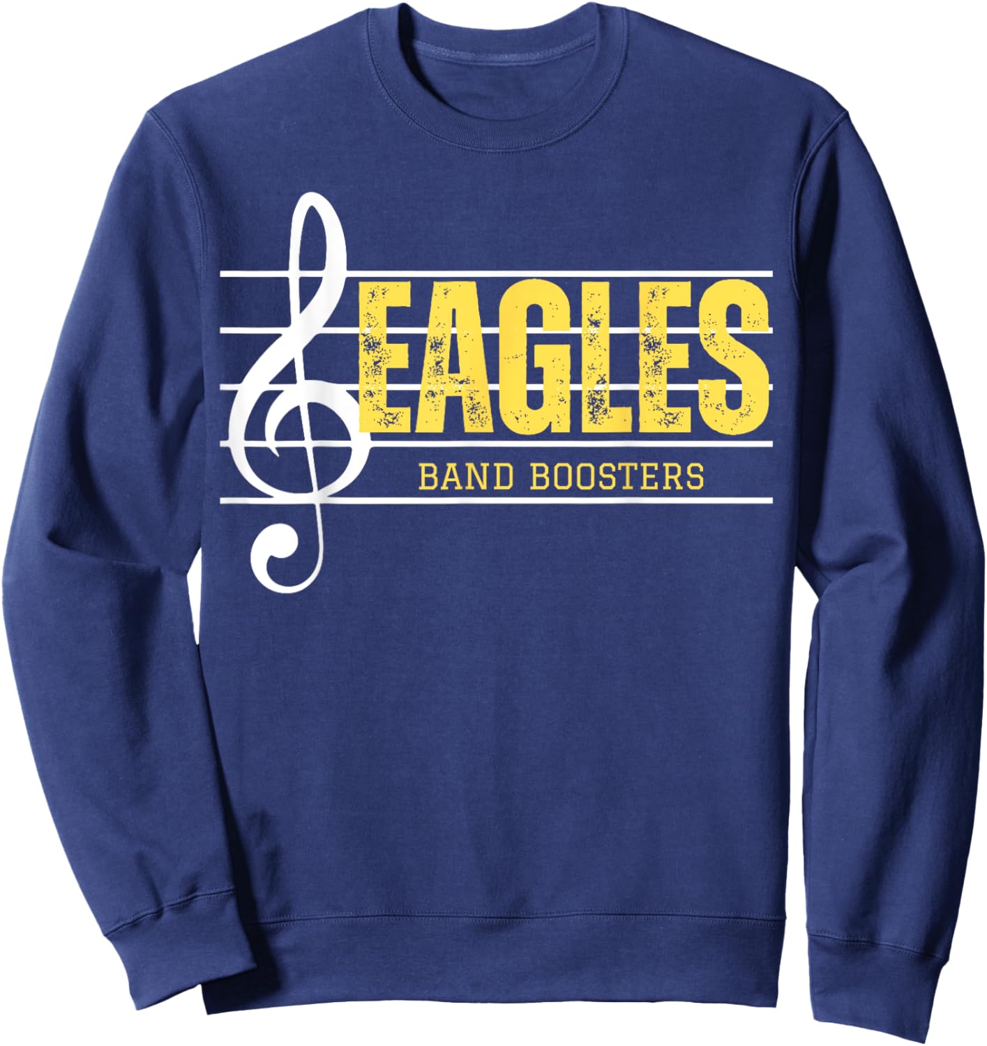 Eagles with Music Staff Sweatshirt - Sweatshirt | Navy