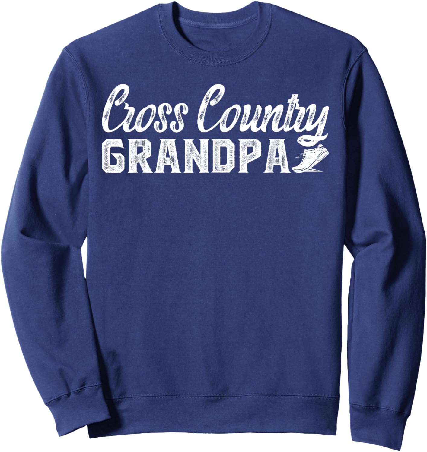 Cross Country Grandpa Of A Cross Country Runner Grandfather Sweatshirt - Sweatshirt | Navy