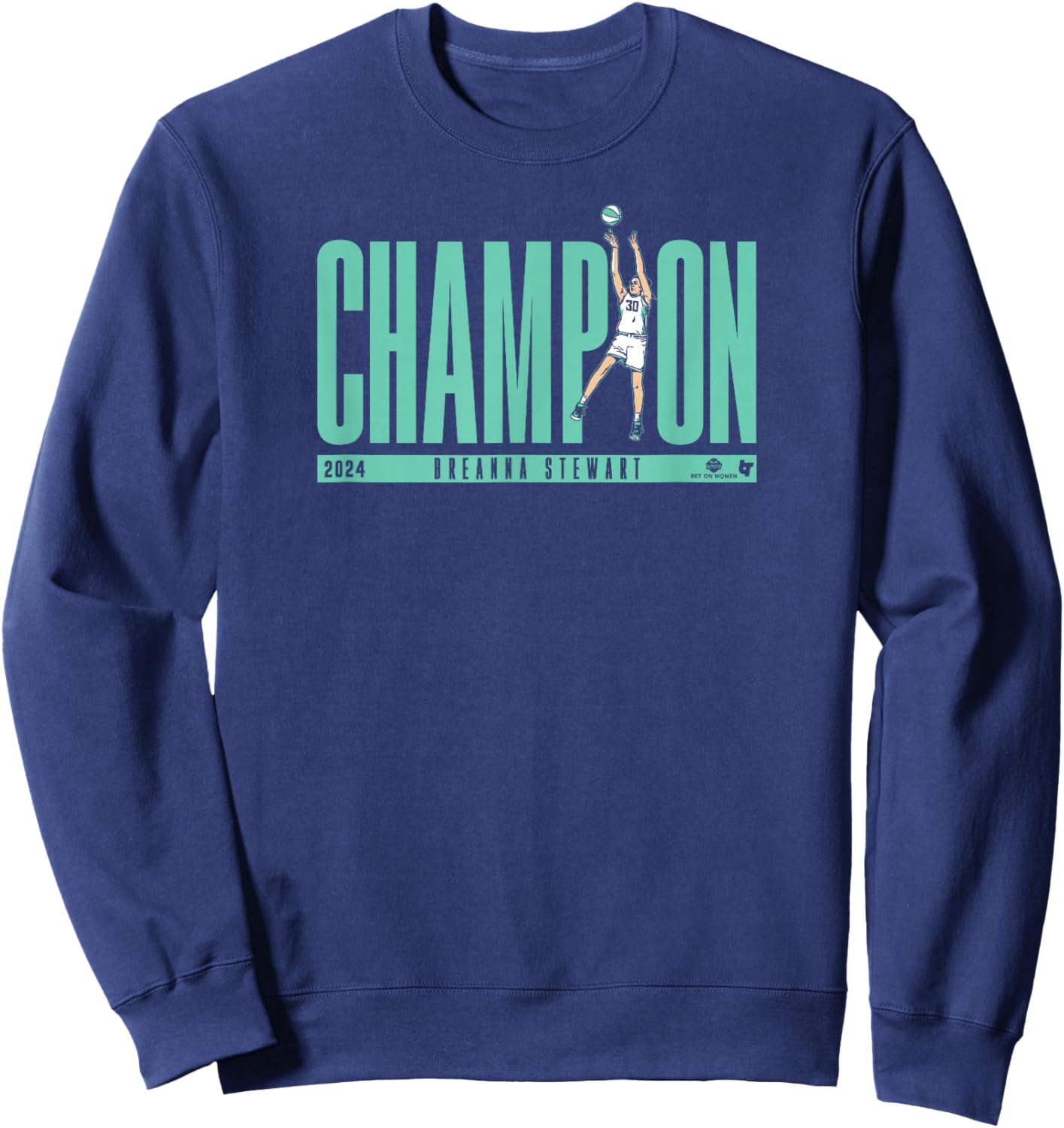 Breanna Stewart Champion - New York Basketball Sweatshirt - Sweatshirt | Navy
