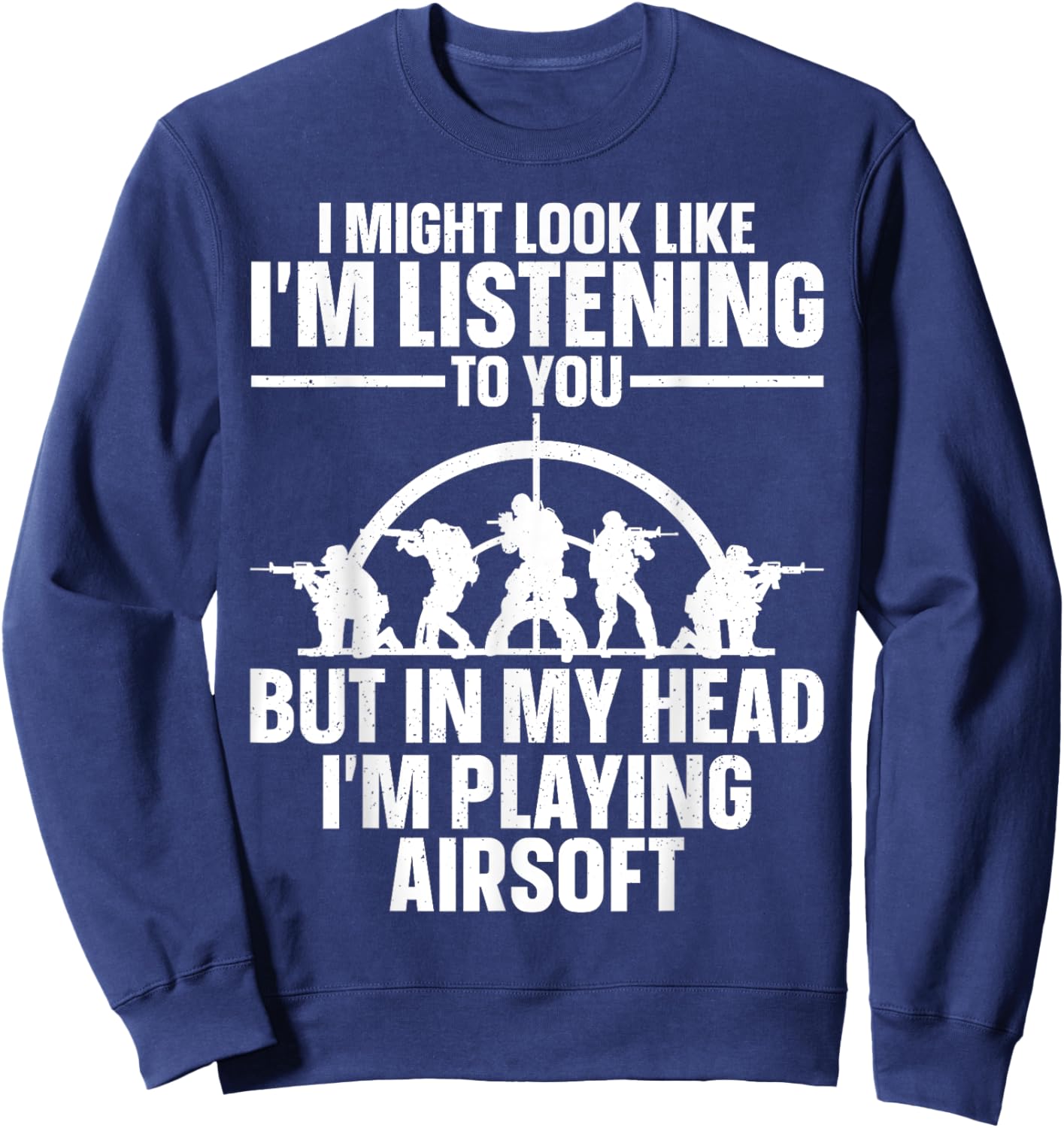 Funny Airsoft Art Women Kids Airsoft Lover Airsoft Sweatshirt - Sweatshirt | Navy