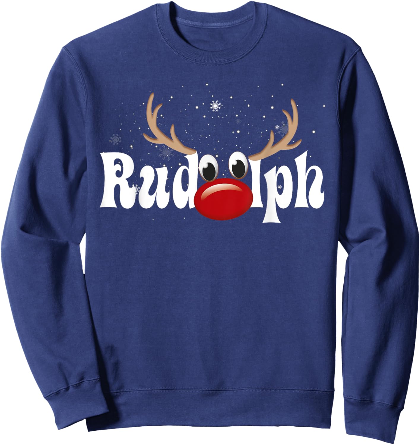 RUDOLPH Red Nose Reindeer Sweatshirt - Sweatshirt | Navy