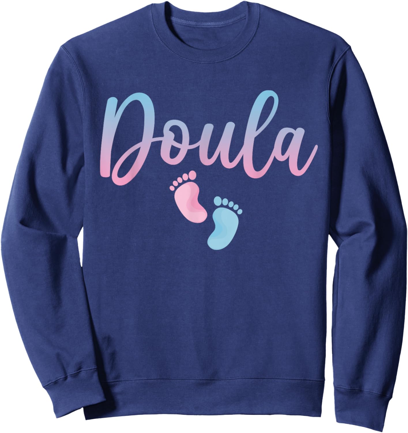Cute Doula Art Girls Birth Worker Nursing Doula Sweatshirt - Sweatshirt | Navy