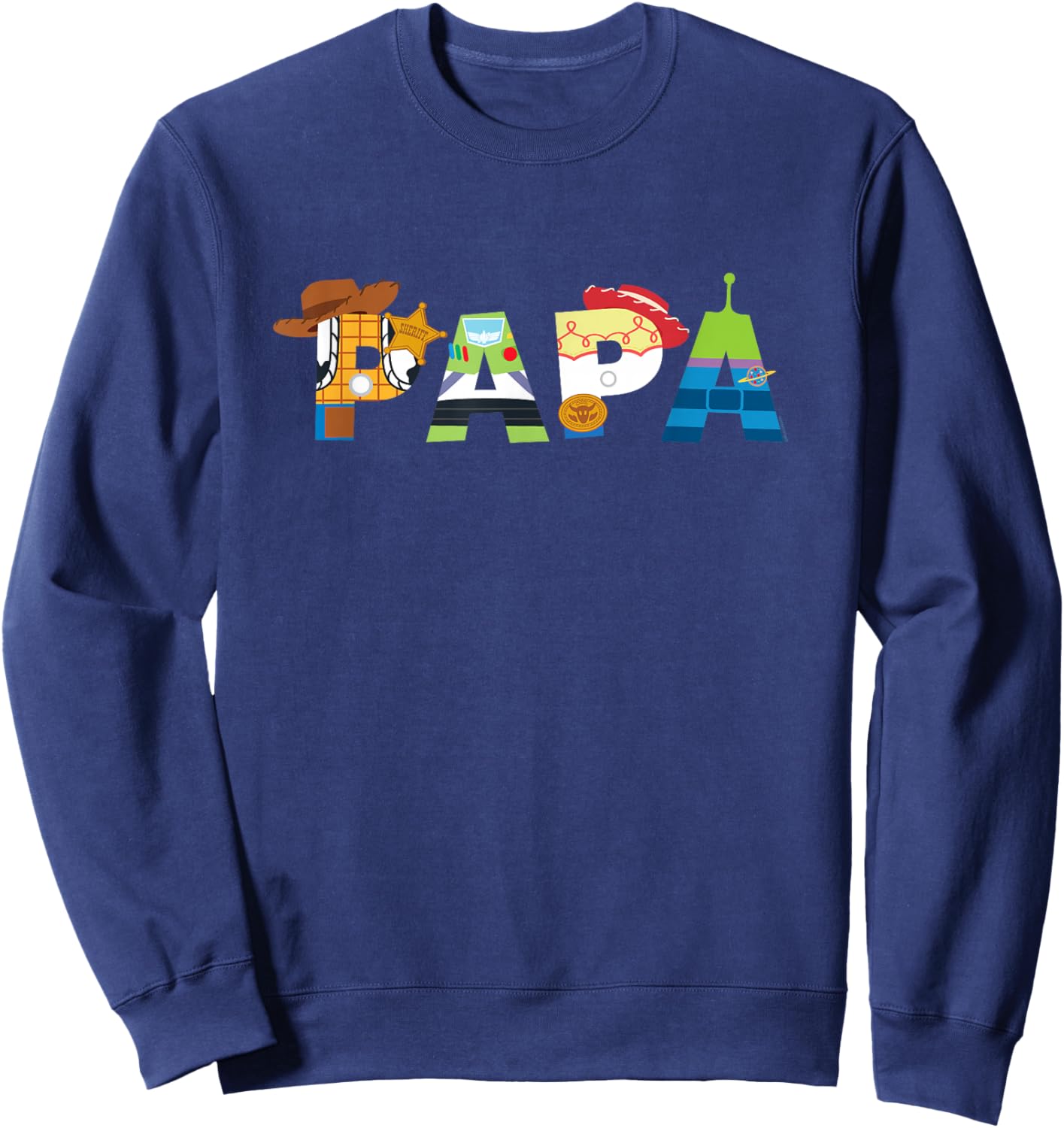 Disney and Pixar’s Toy Story Papa Father’s Day Dad Birthday Sweatshirt - Sweatshirt | Navy