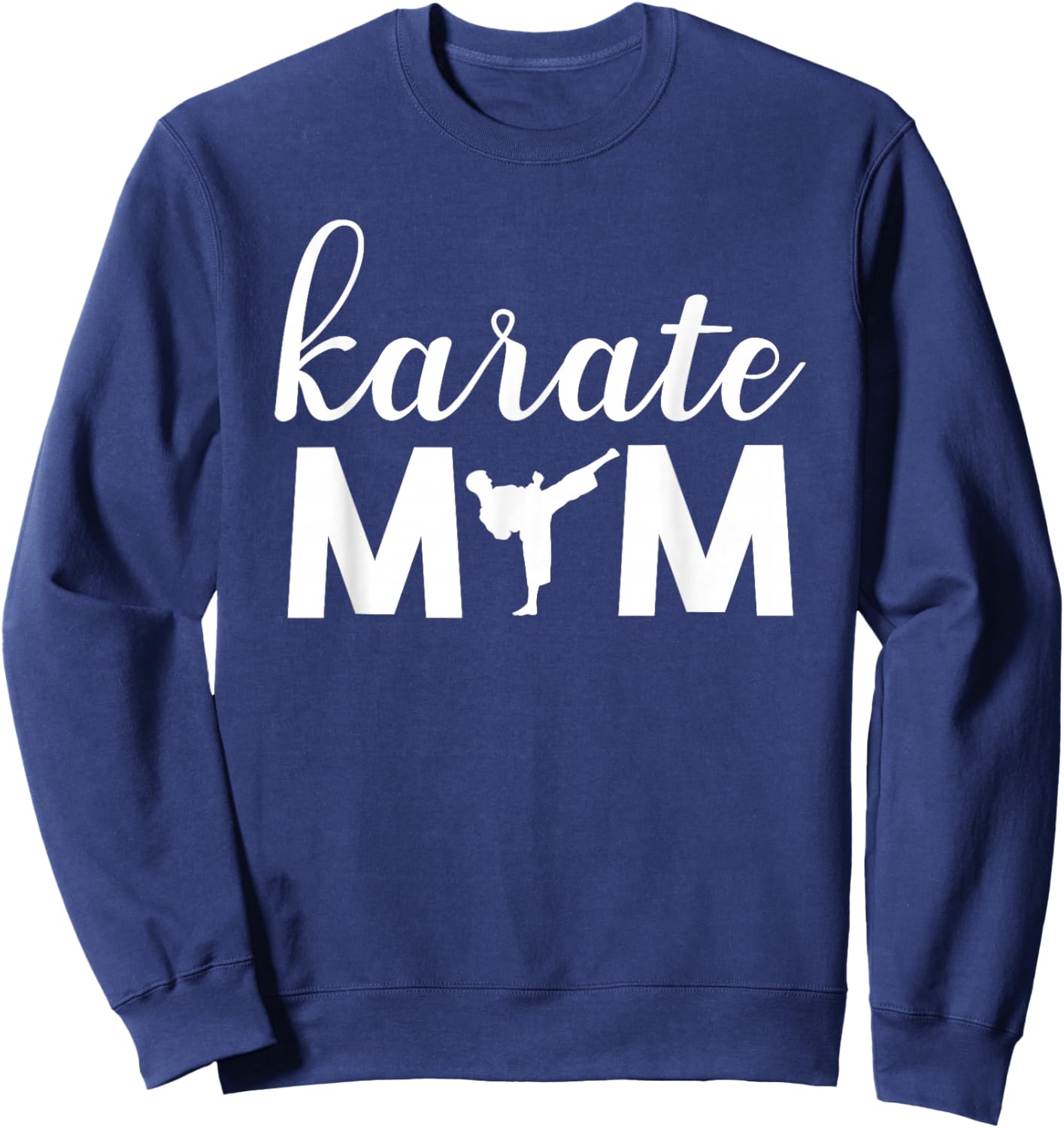 Karate Mom Son Graphic Cute Sweatshirt - Sweatshirt | Navy