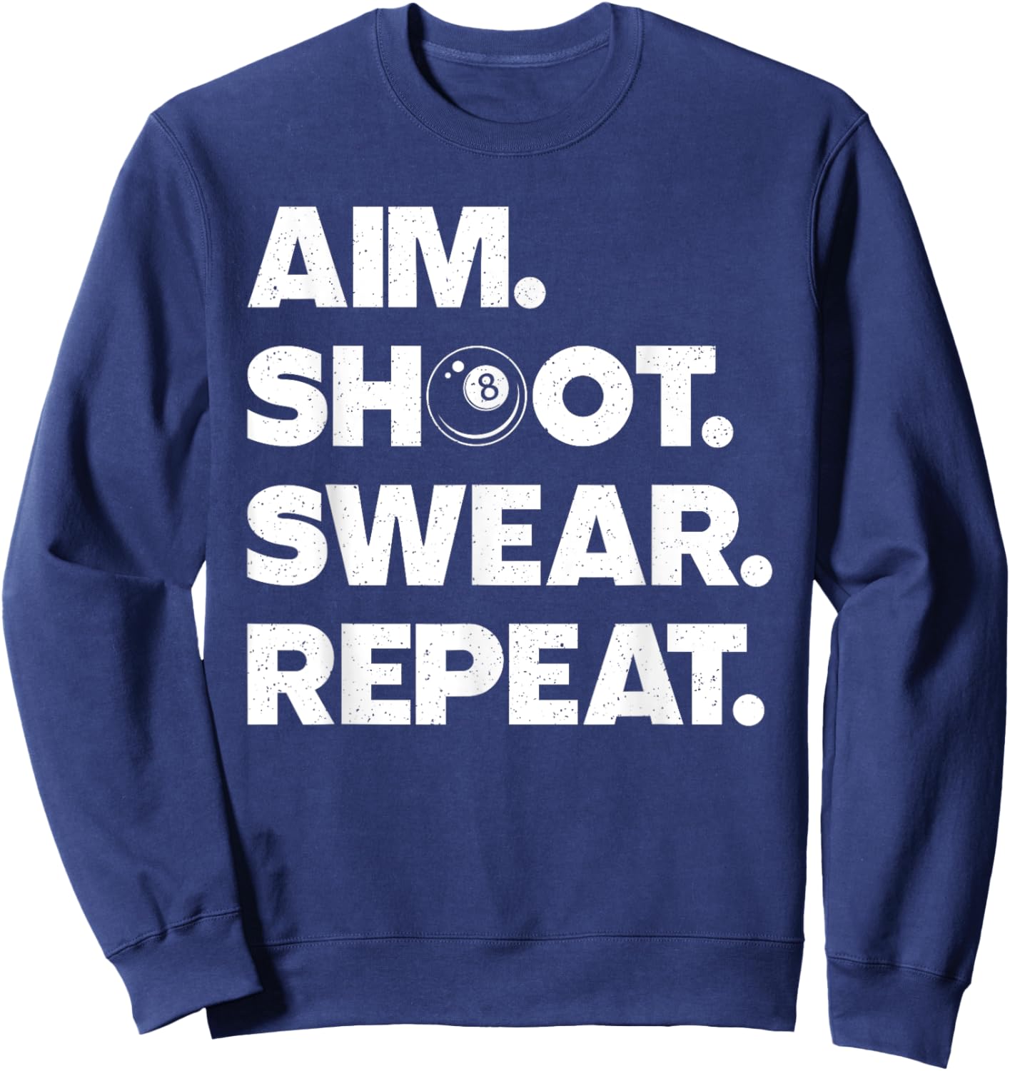 Funny Billiard Art Women Billiard Player Pool Lover Sweatshirt - Sweatshirt | Navy