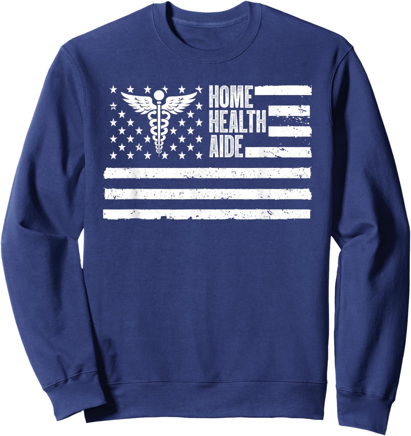 Home Health Aide Art Women HHA Care Home Health Aide Sweatshirt - Sweatshirt | Navy