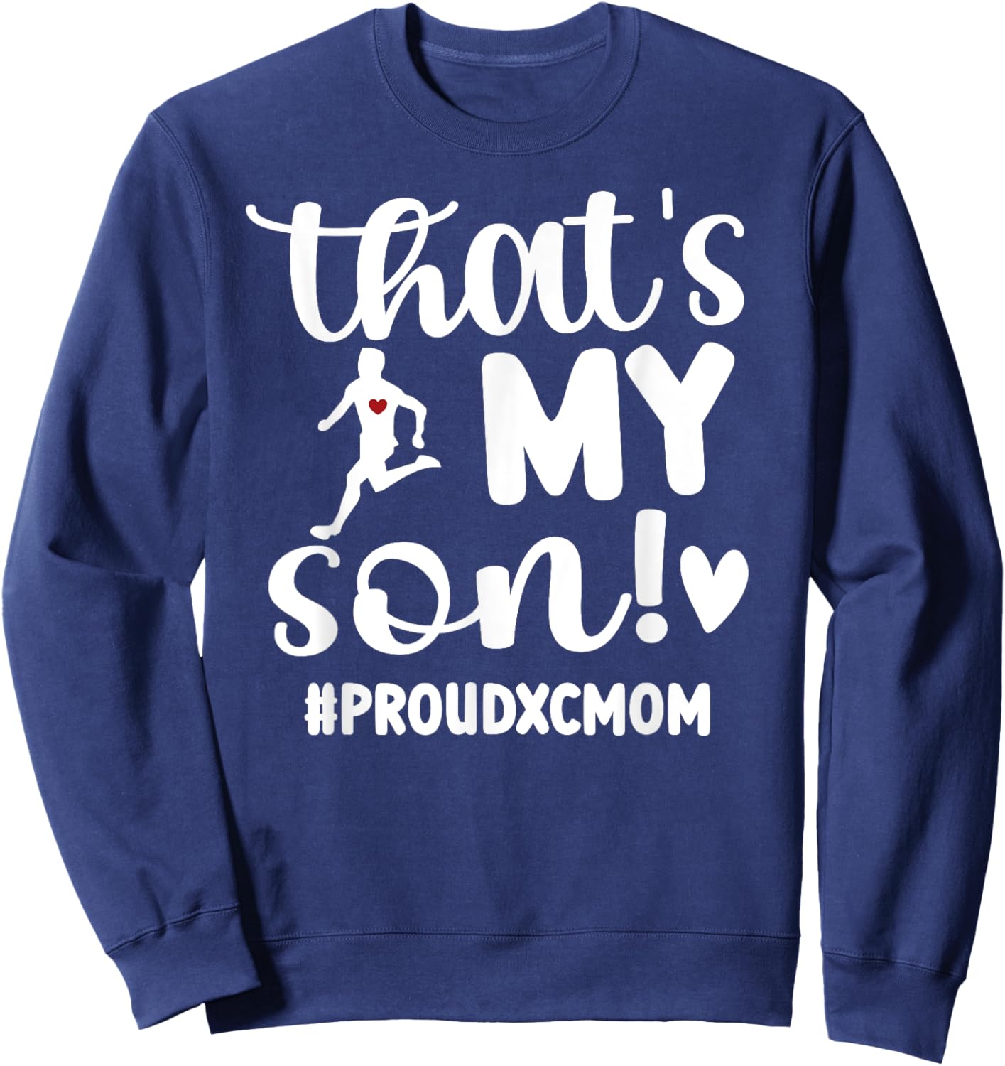 Proud XC Mom Cross Country Mom XC Runner Mother XC Mama Sweatshirt - Sweatshirt | Navy
