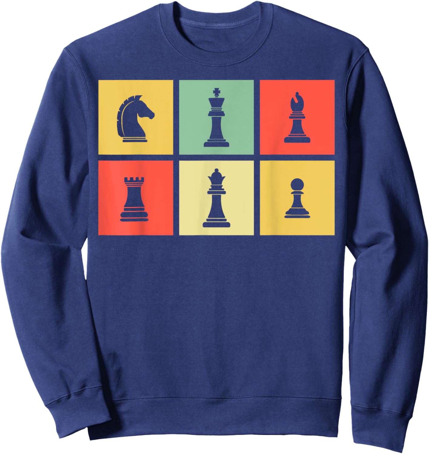 Unique Chess Themed Women Chess Player Chess Lover Sweatshirt - Sweatshirt | Navy