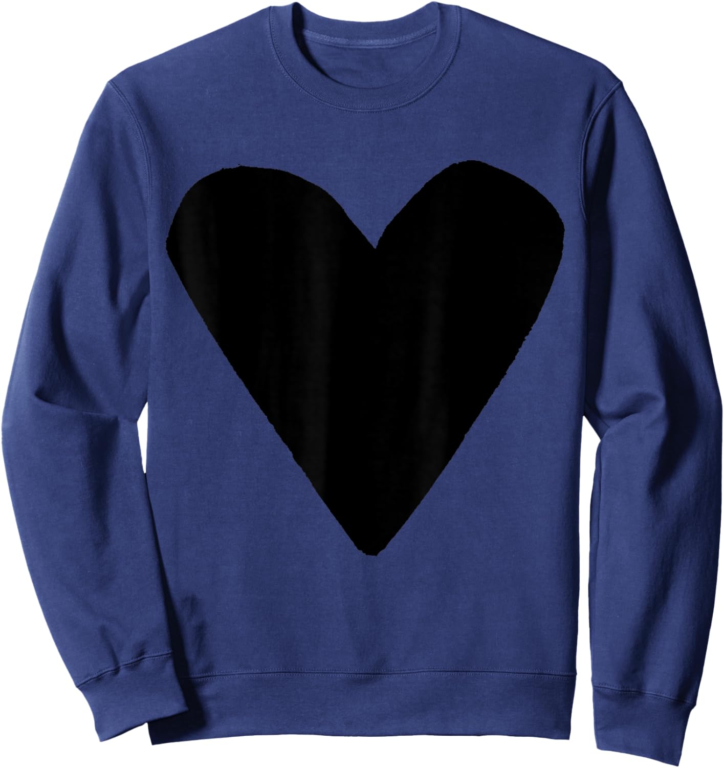 Black Heart Dark Red Sweatshirt - Sweatshirt | Navy