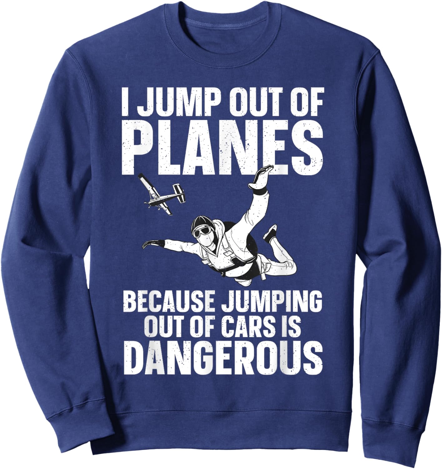 Funny Skydiving Design Women Skydive Lover Skydivers Sweatshirt - Sweatshirt | Navy
