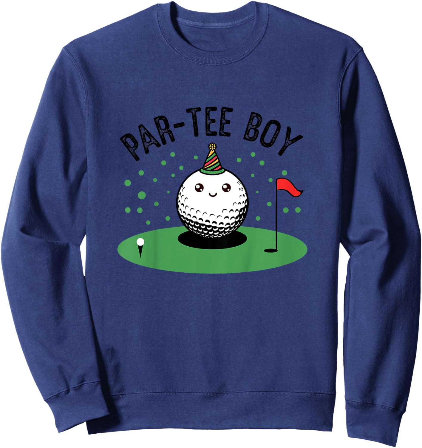 Kids Par- Boy Cute Golf Birthday Party Boys Sweatshirt - Sweatshirt | Navy