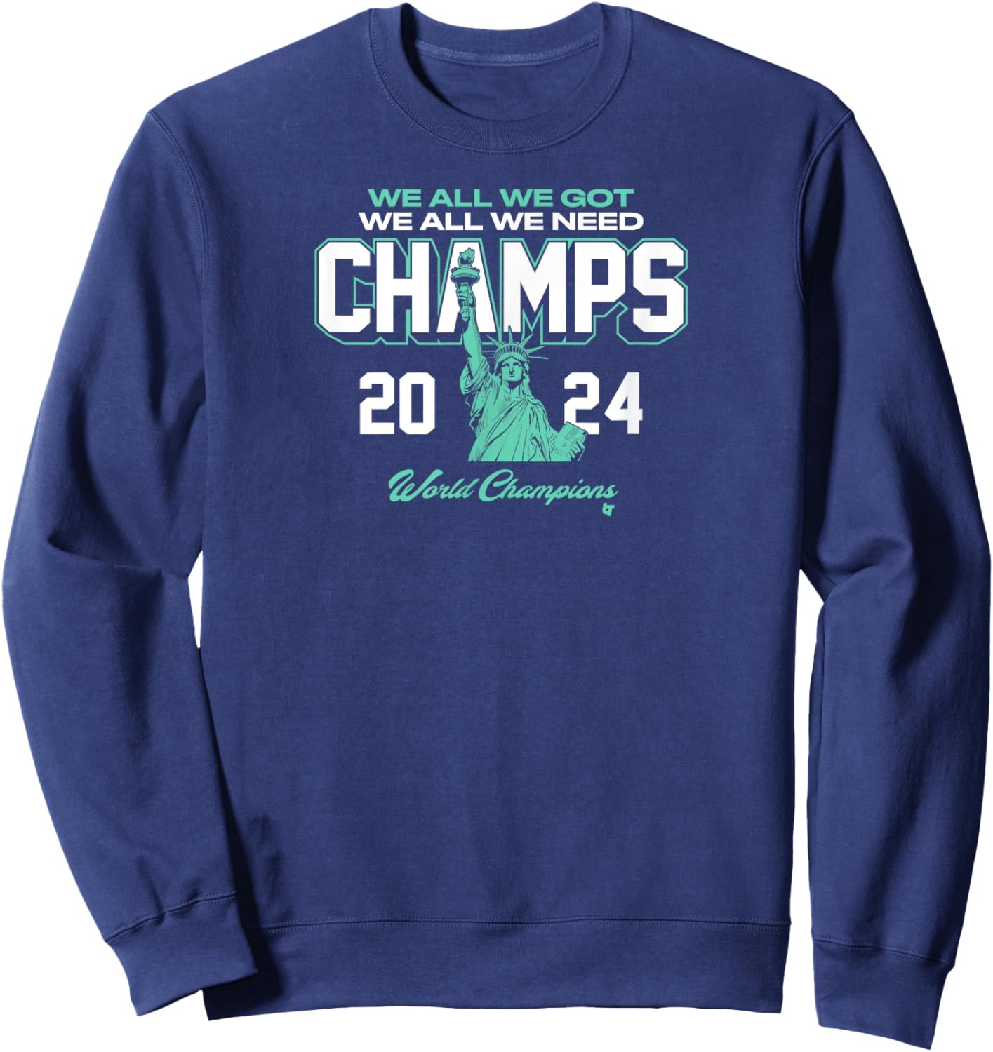 2024 Champs - New York Basketball Sweatshirt - Sweatshirt | Navy