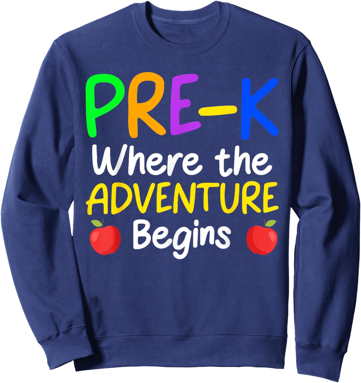 Cute Pre-K Teacher Design Women School PreK Teacher Sweatshirt - Sweatshirt | Navy