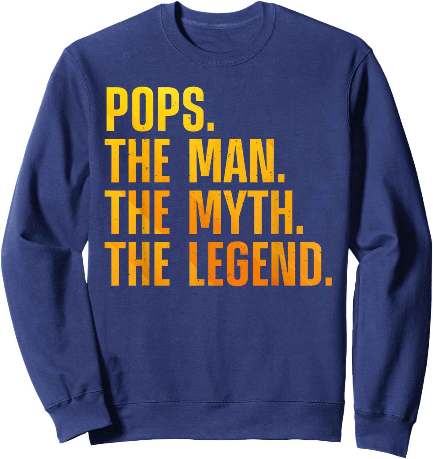 Best Pops Design For Grandpa Grandfather From Grandkids Pops Sweatshirt - Sweatshirt | Navy