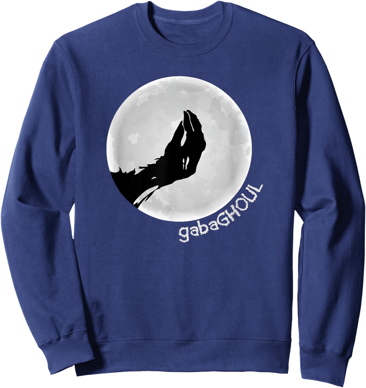 Gabaghoul, Funny Italian Halloween Ghoul, Ghost Sweatshirt - Sweatshirt | Navy