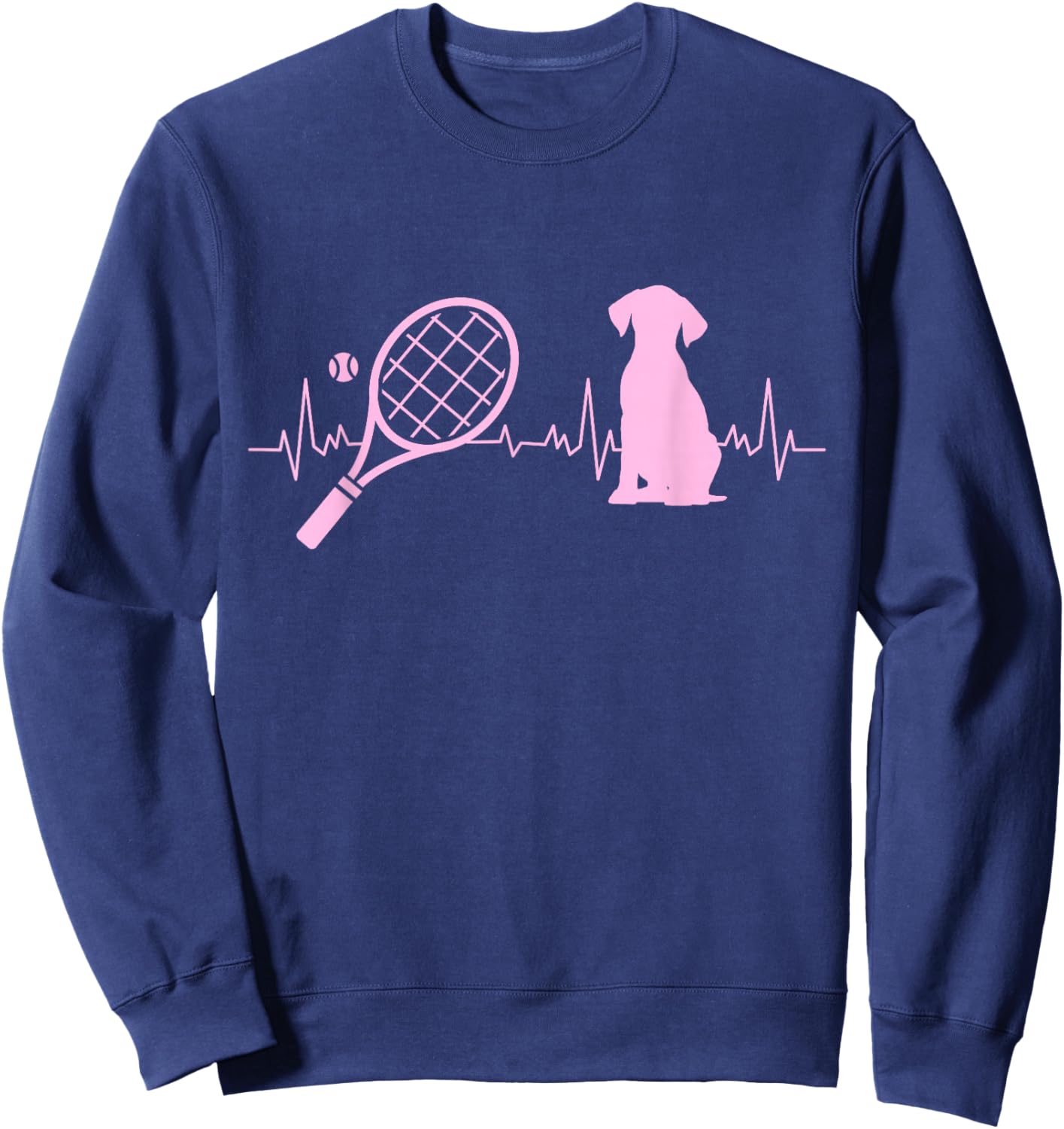 Dog Lover Tennis Player Coach Dog Sports Tennis Dog Women Sweatshirt - Sweatshirt | Navy