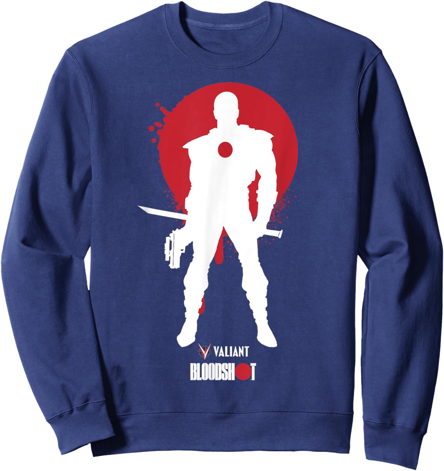 Valiant - Designs Bloodshot, a Digital Soldier Sweatshirt - Sweatshirt | Navy