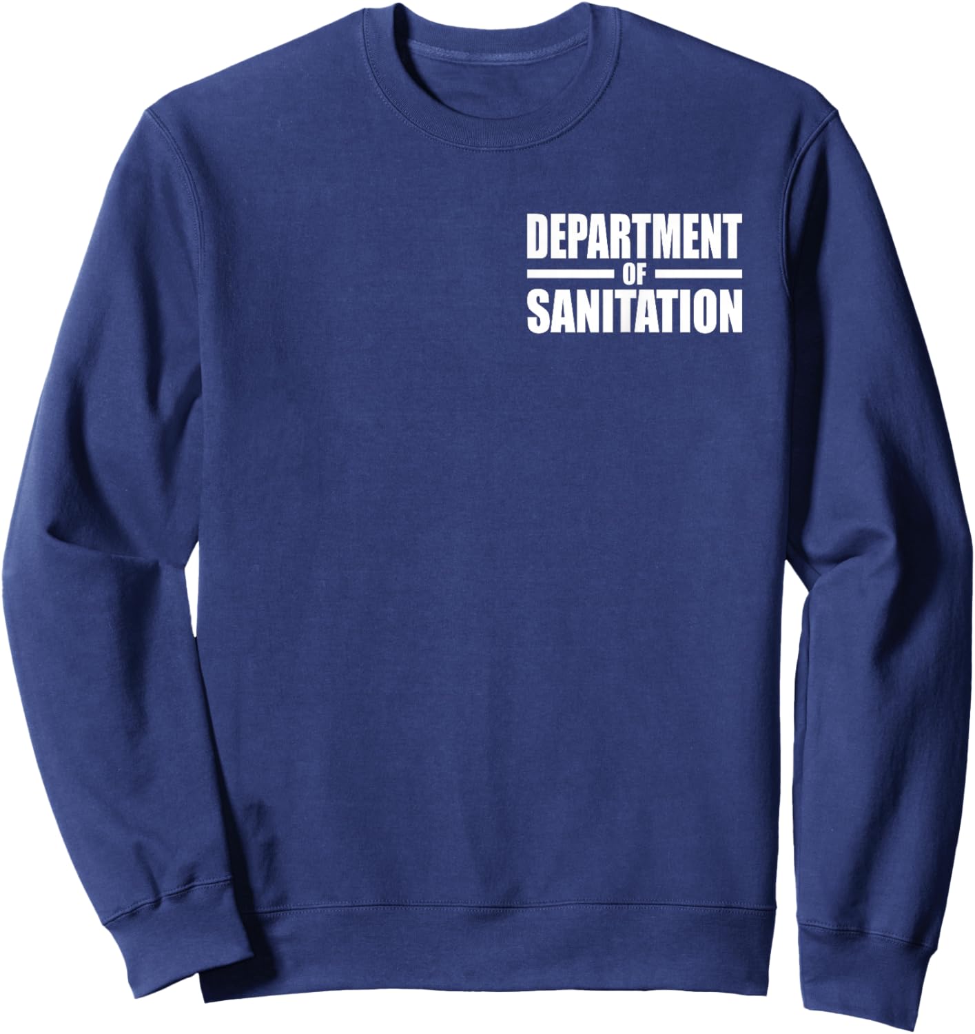 Department of Sanitation Garbage Trash Collector Uniform Sweatshirt - Sweatshirt | Navy