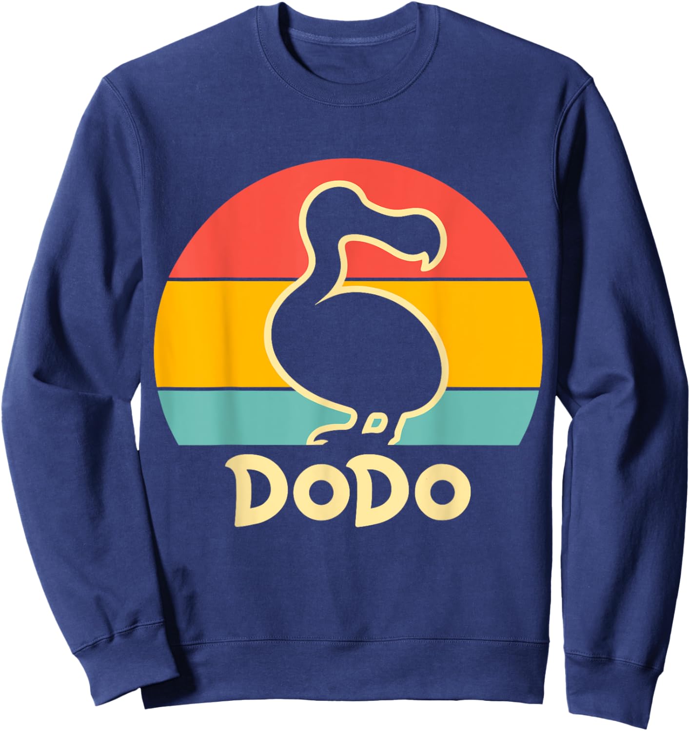 Retro Dodo Bird Animal Sweatshirt - Sweatshirt | Navy