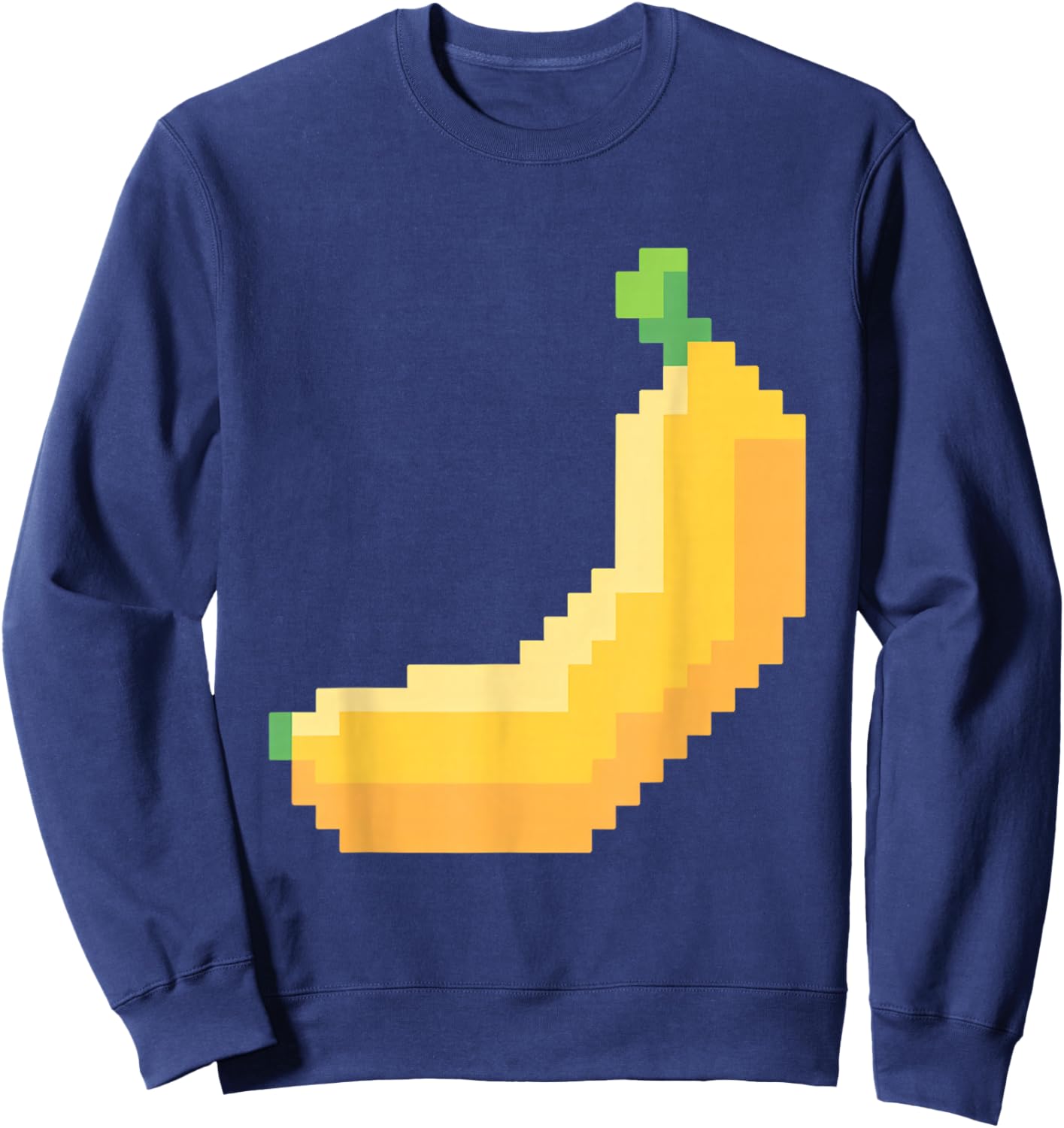 Retro Arcade Gamer 80s 8 bit Banana Costume Sweatshirt - Sweatshirt | Navy