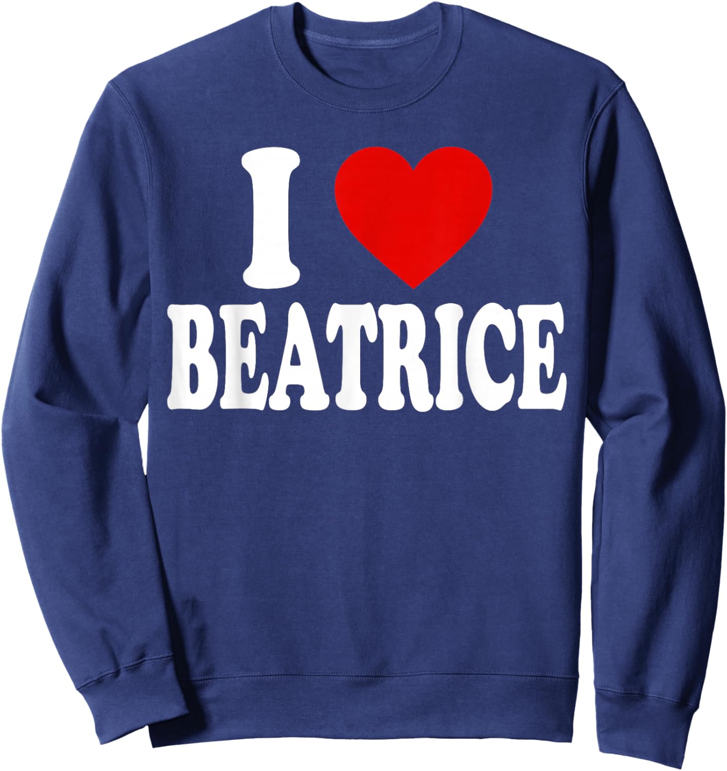 I Heart Love Beatrice Sweatshirt - Sweatshirt | Navy