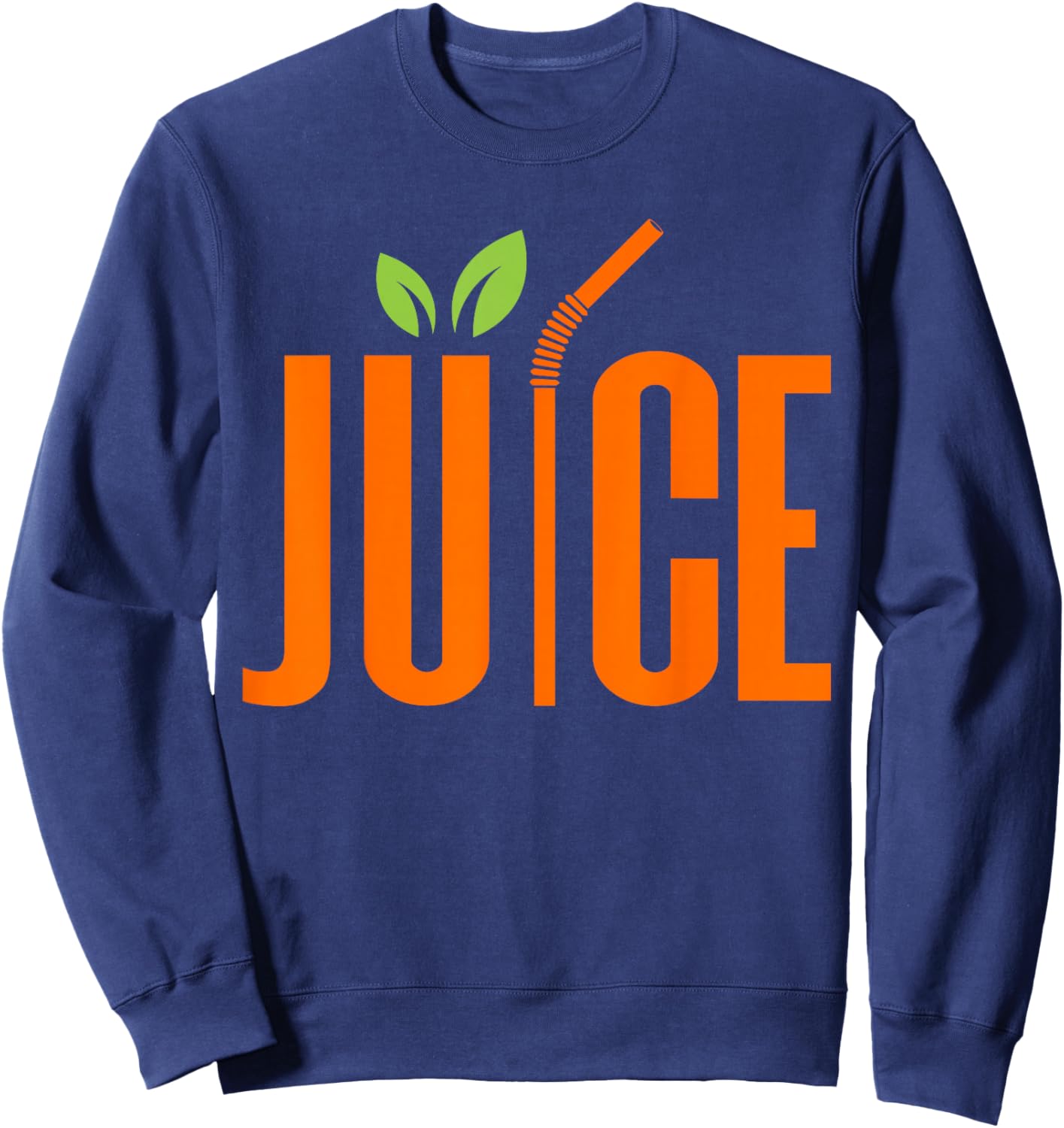 Orange Juice Fruit Summer Drink Sweatshirt - Sweatshirt | Navy