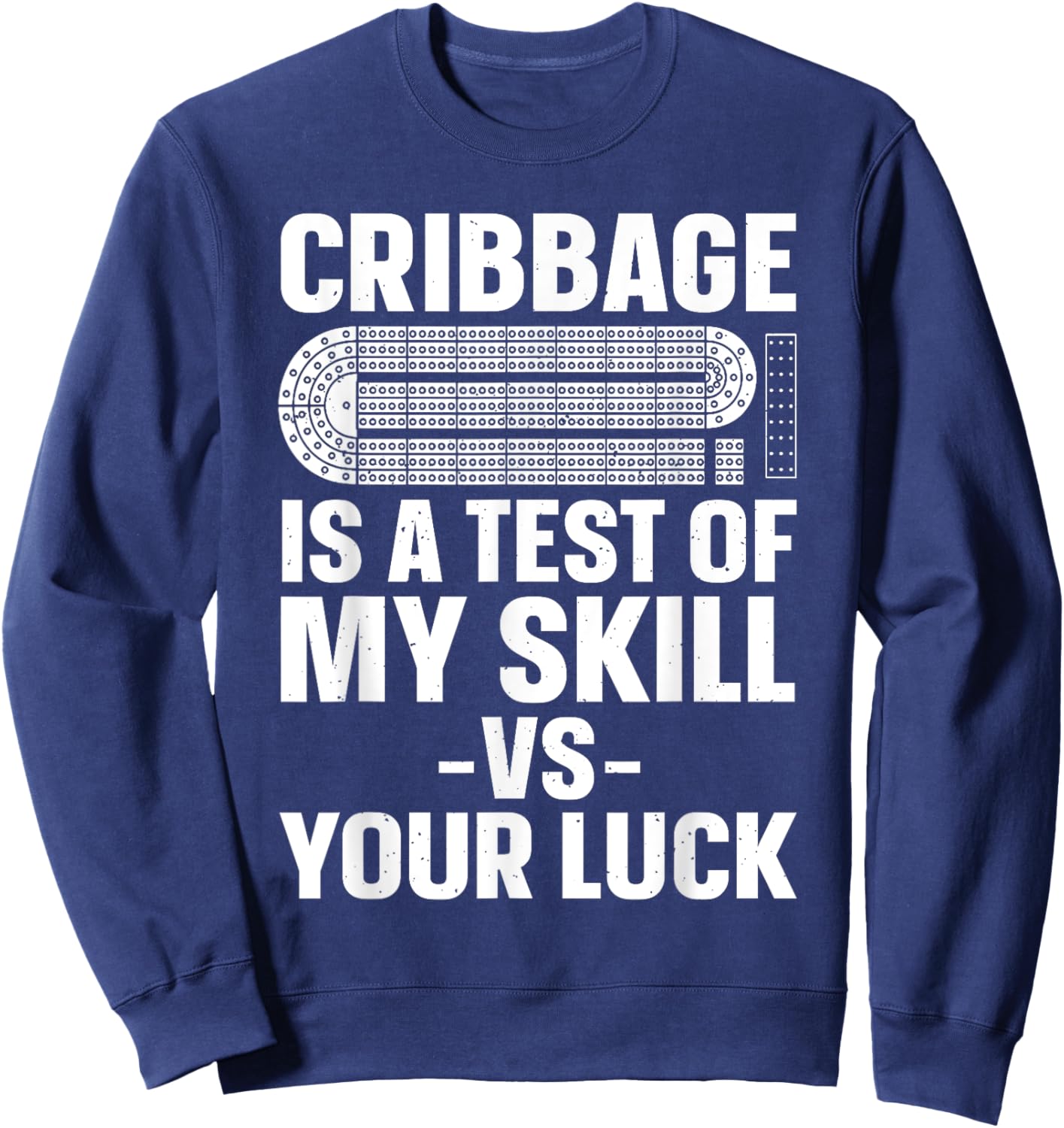 Funny Cribbage Design Women Card Game Cribbage Lover Sweatshirt - Sweatshirt | Navy