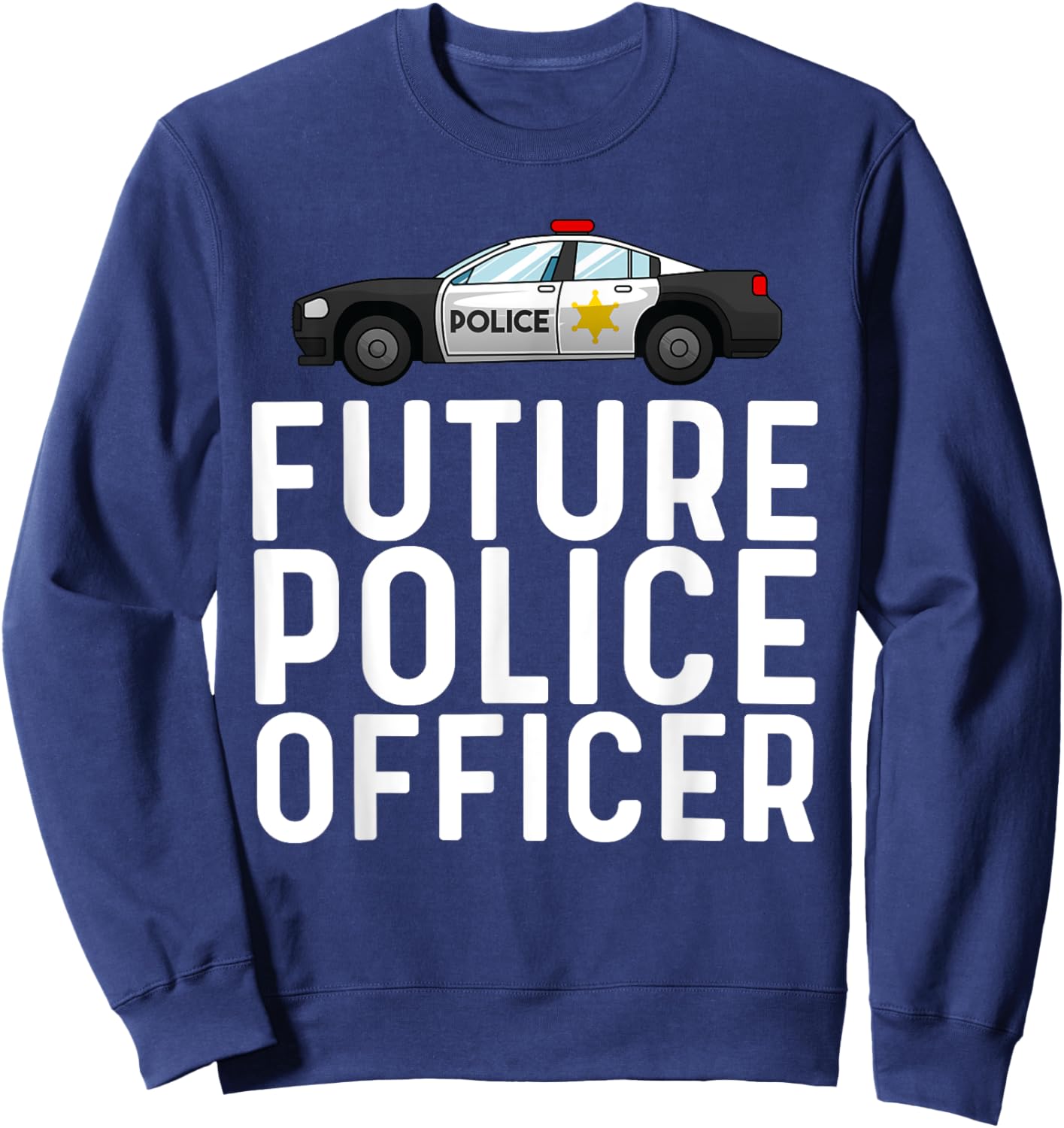 Cool Police Officer Design For Boys Kids Toddler Cop Police Sweatshirt - Sweatshirt | Navy