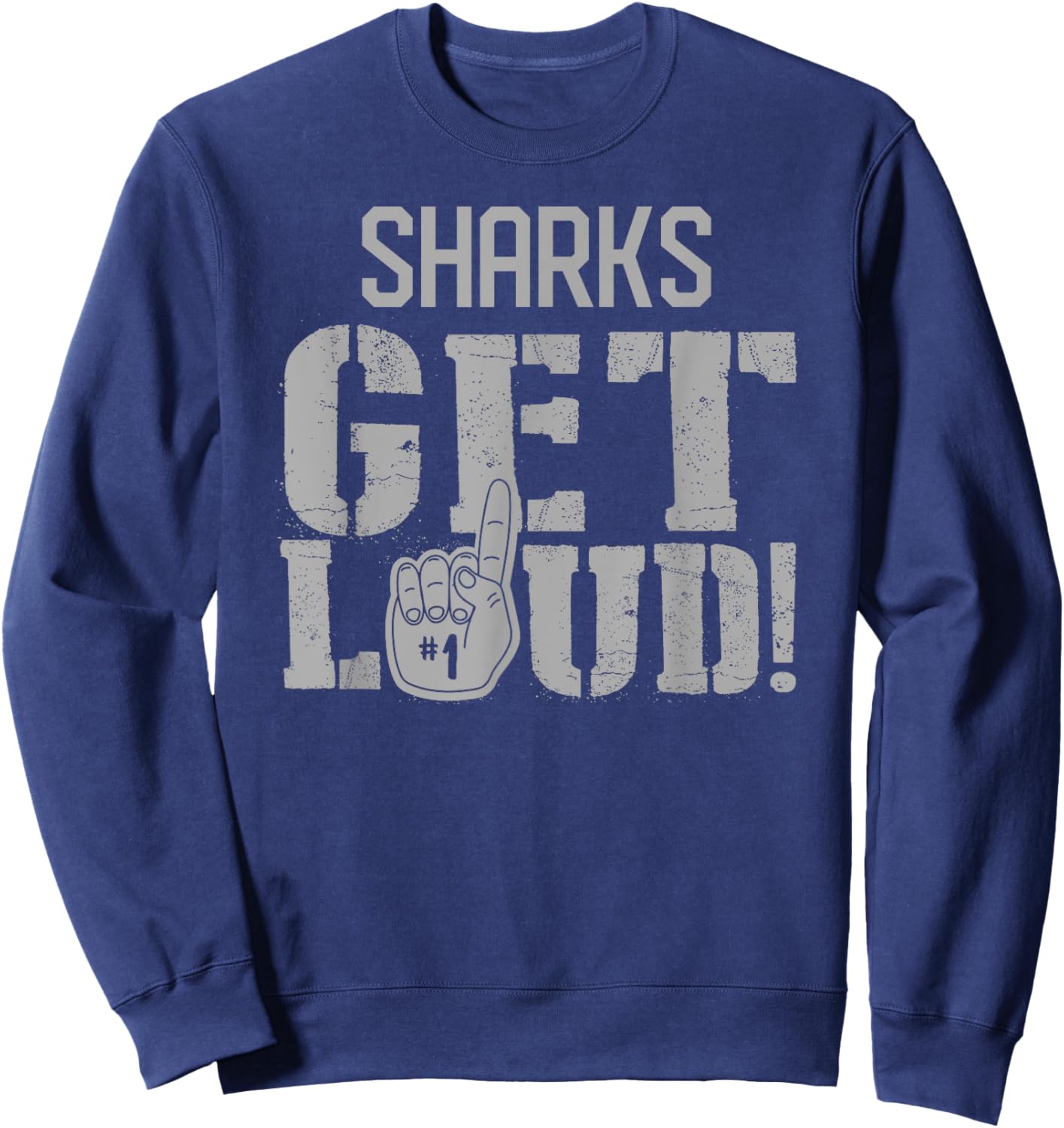 Sebastian River Sharks Get Loud! HS Sweatshirt - Sweatshirt | Navy