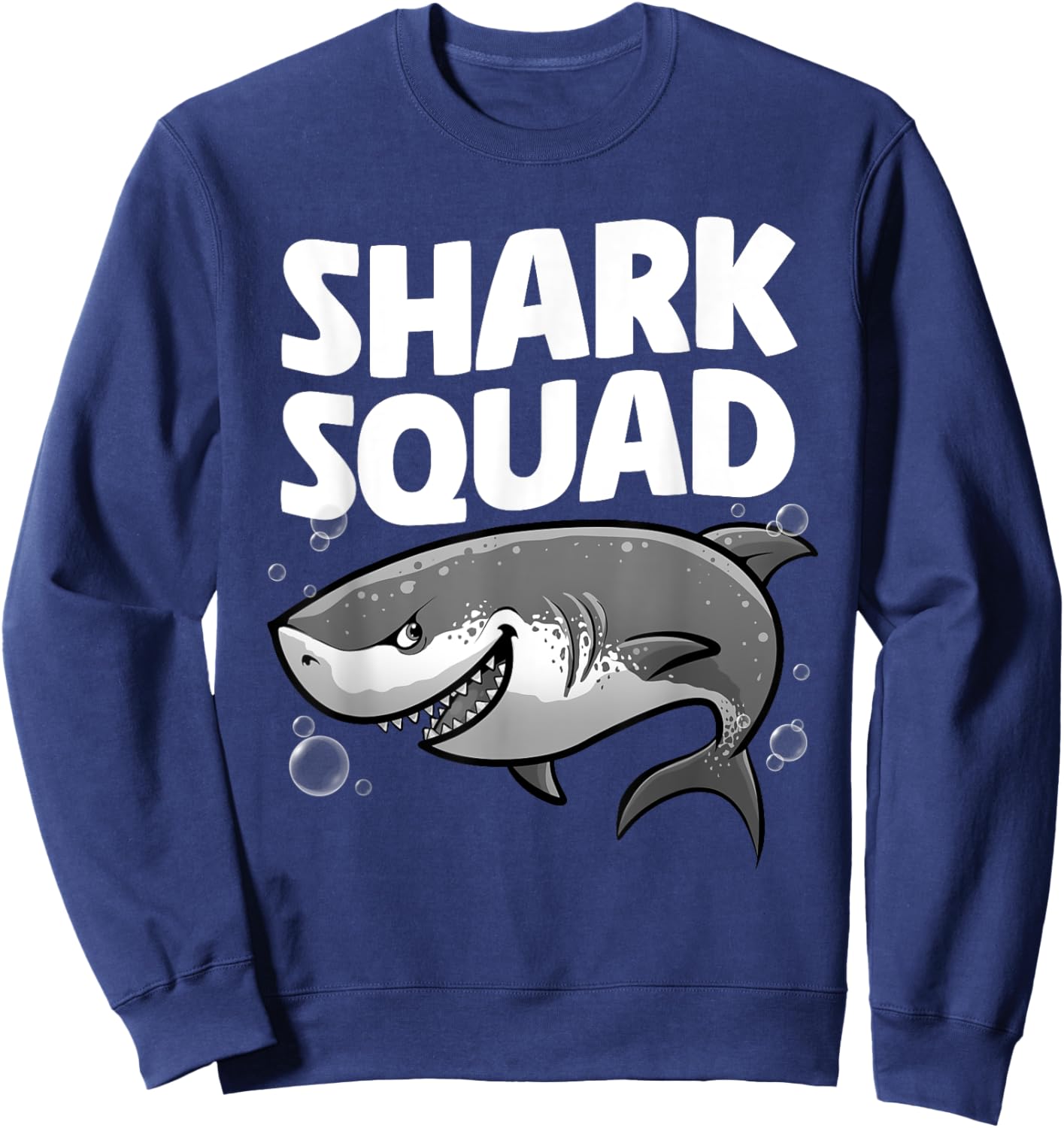 Best Shark Art For Boys Girls Kids Shark Related Shark Lover Sweatshirt - Sweatshirt | Navy