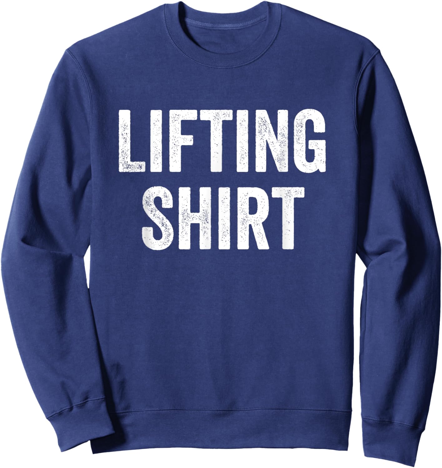 Gym Fitness Bodybuilding Lifting Sweatshirt - Sweatshirt | Navy