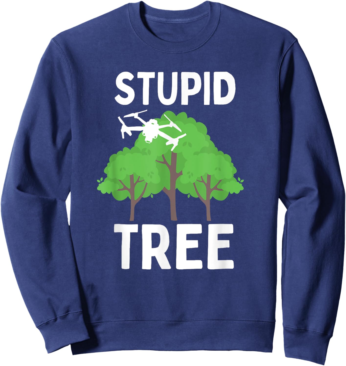 Best Drone Art Women Drone Pilot Quadcopter Lovers Sweatshirt - Sweatshirt | Navy