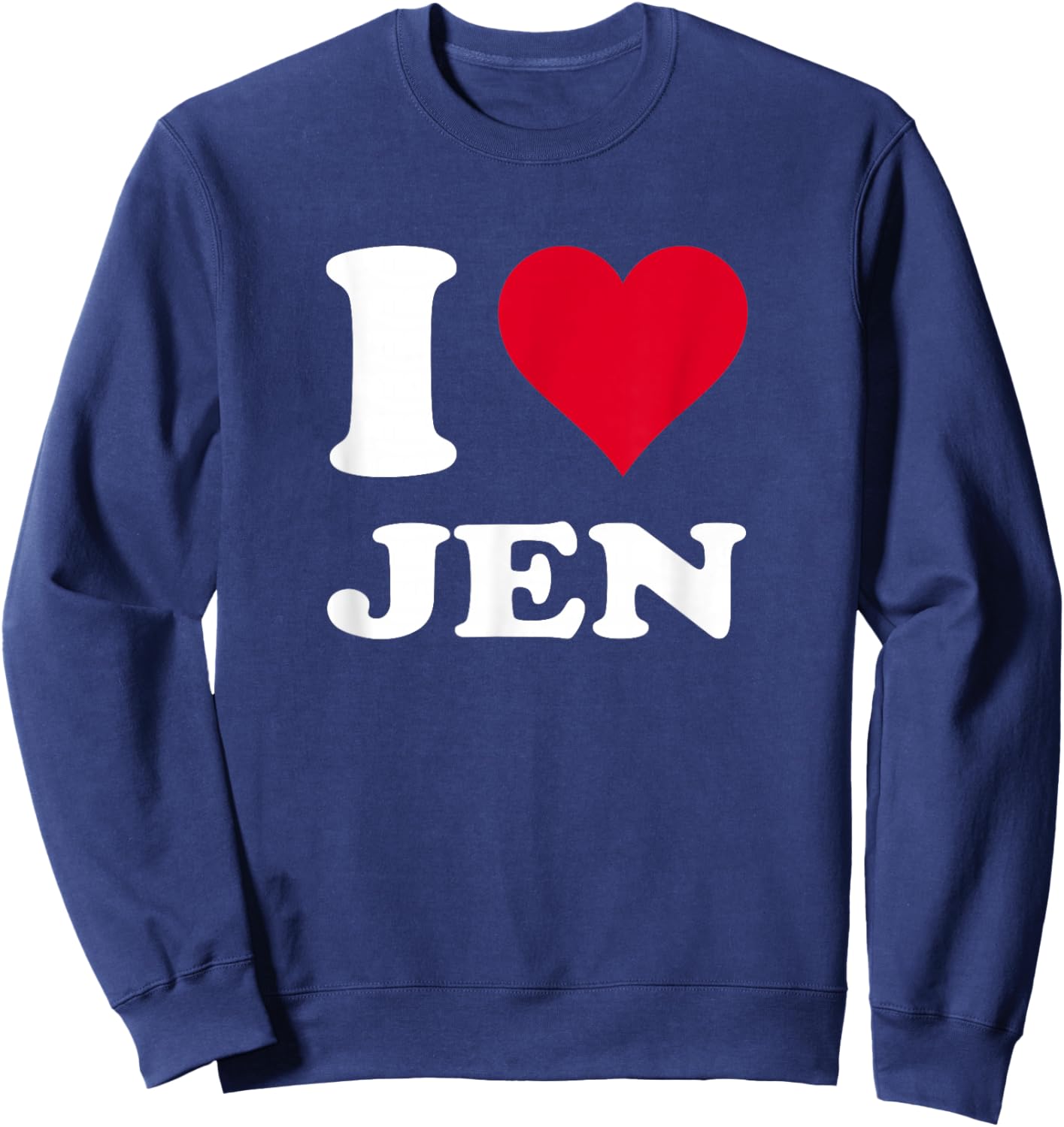 Red Heart I Love Jen Sweatshirt - Sweatshirt | Navy
